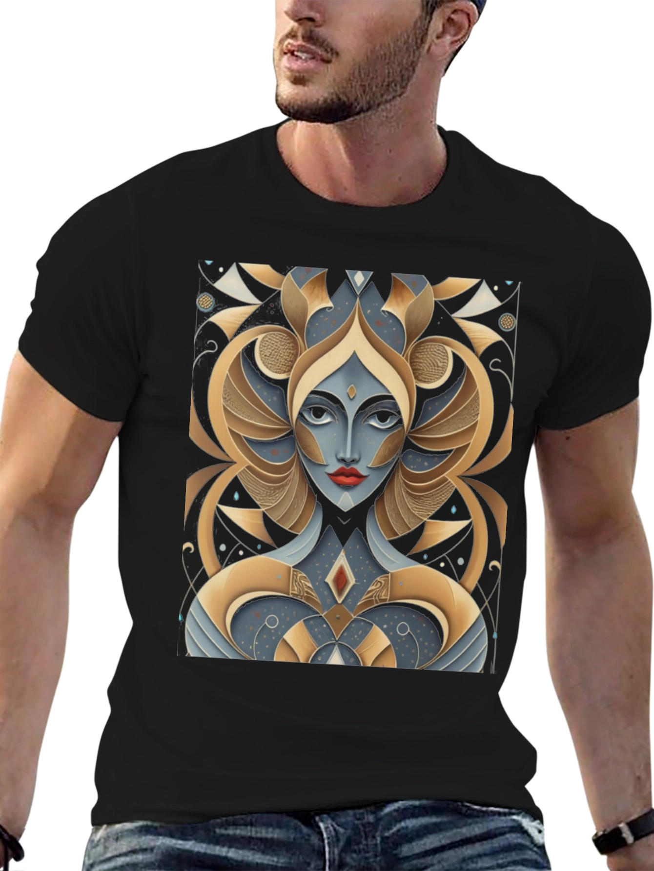Abstract Art Deco Graphic T-Shirt