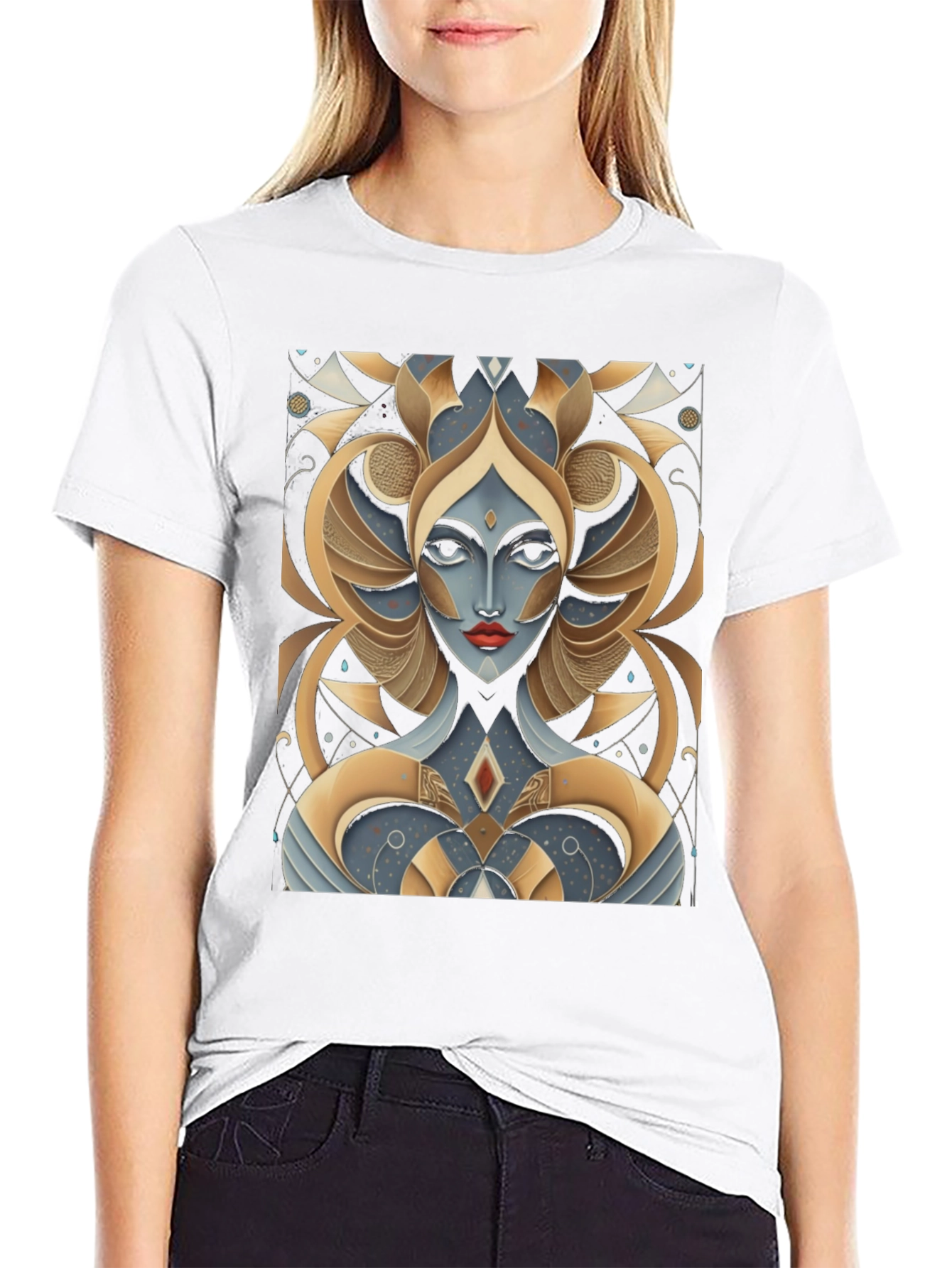 Abstract Art Deco Graphic T-Shirt