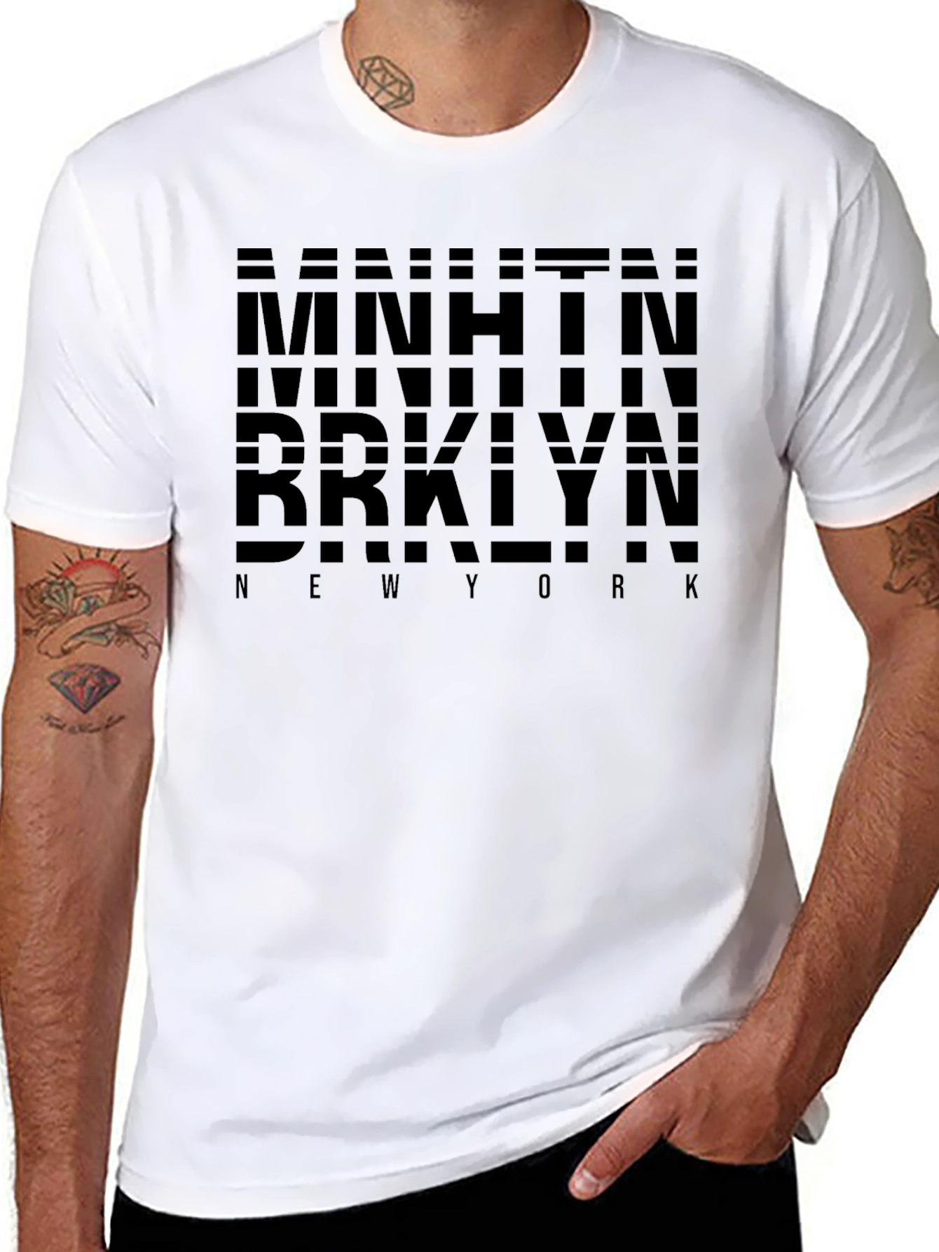 MNHNTN BRKLYN New York Black T-Shirt
