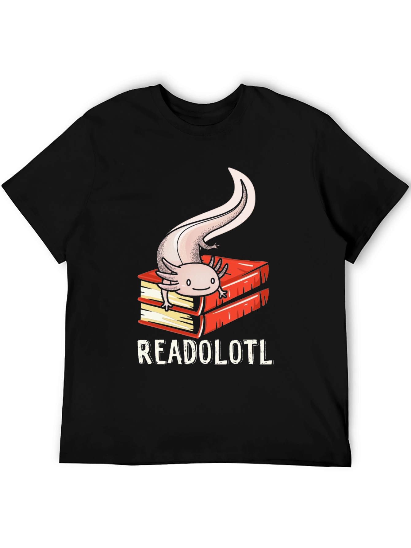 Readolotl Axolotl Reading Book T-Shirt