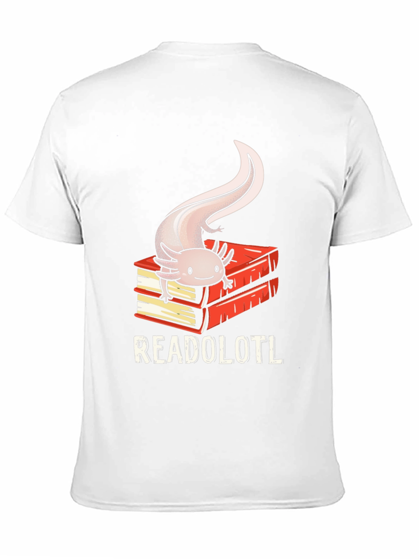 Readolotl Axolotl Reading Book T-Shirt