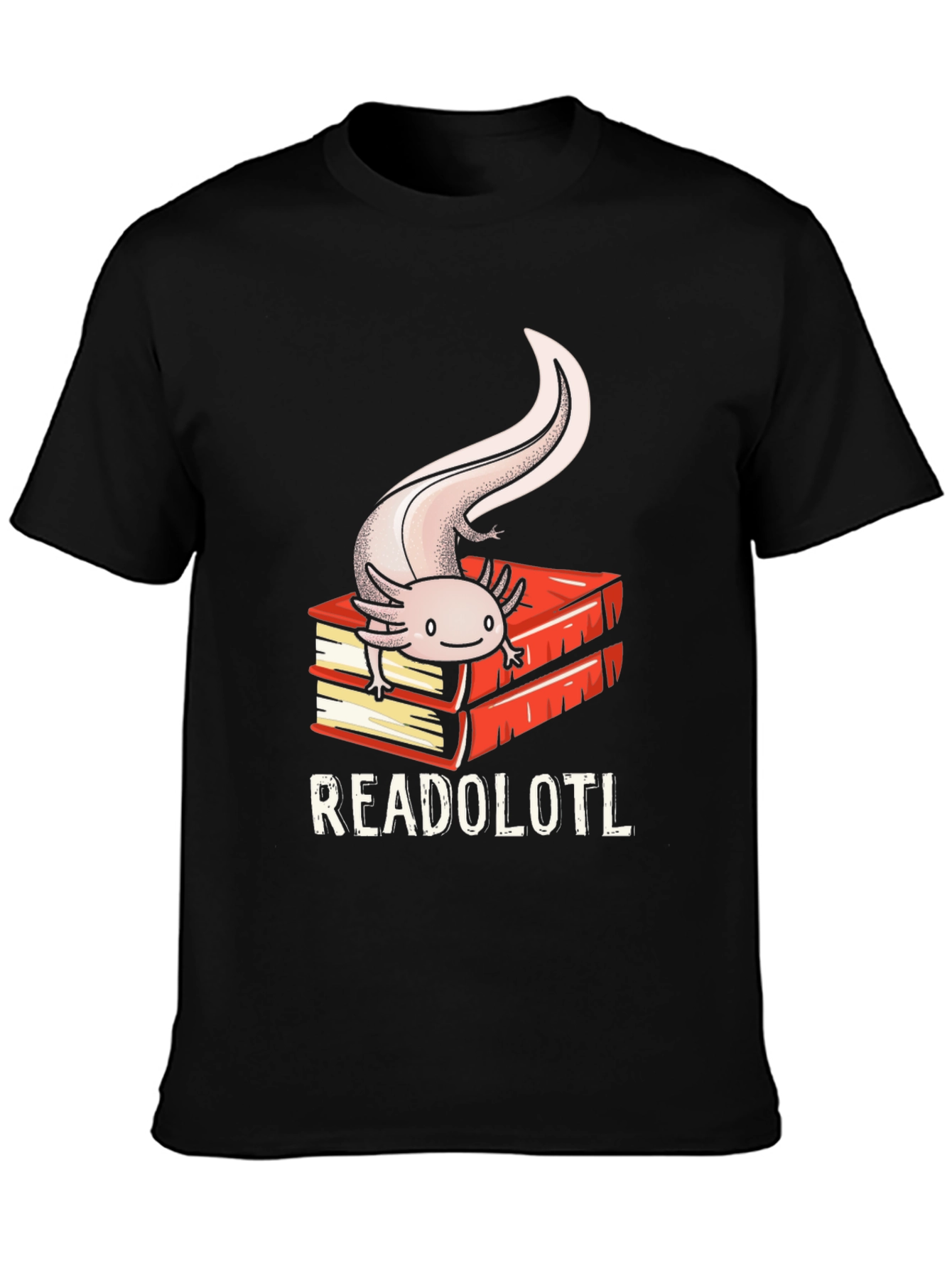 Readolotl Axolotl Reading Book T-Shirt