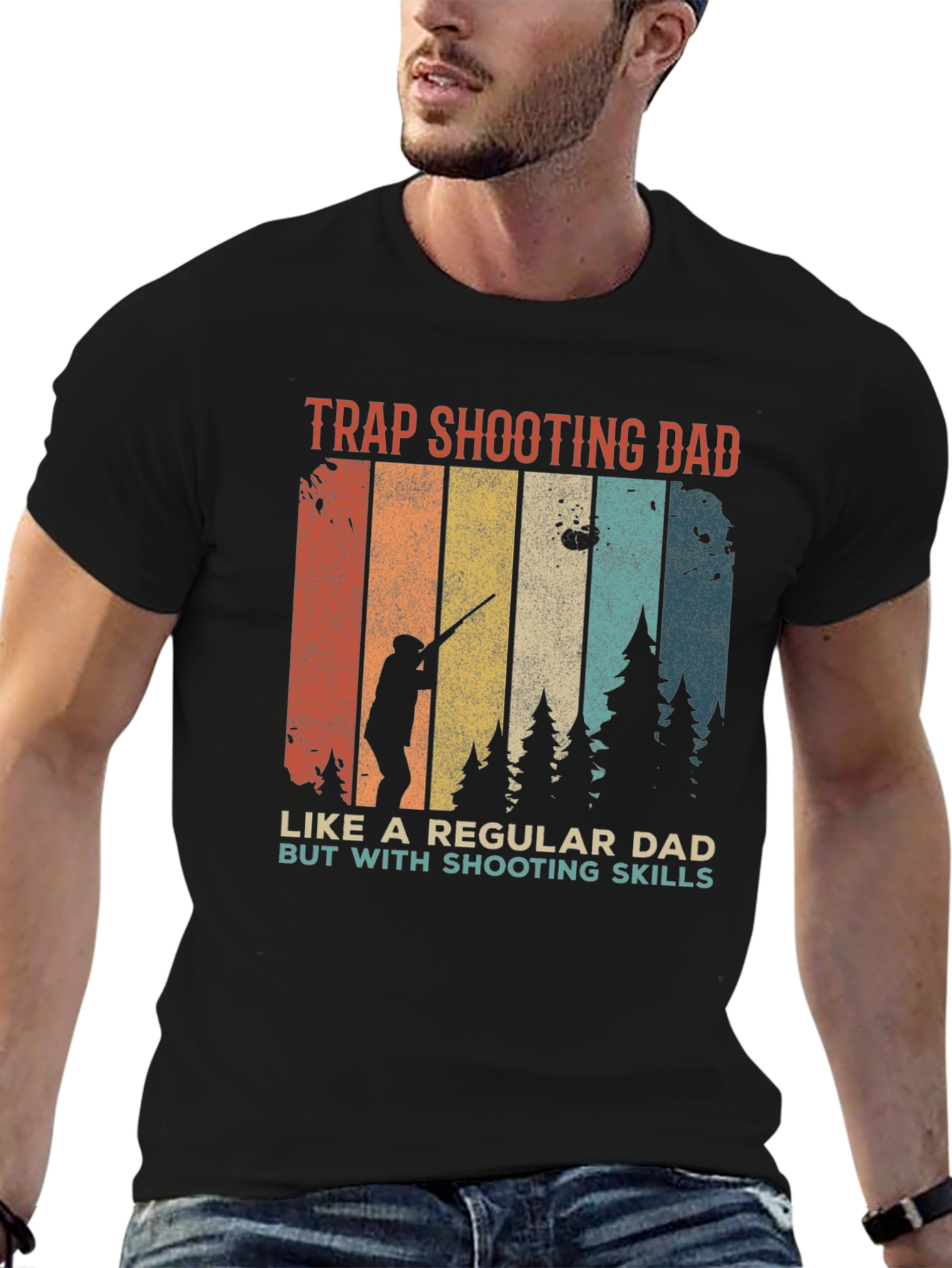 Trap Shooting Dad T-Shirt - Shooting Skills Tee