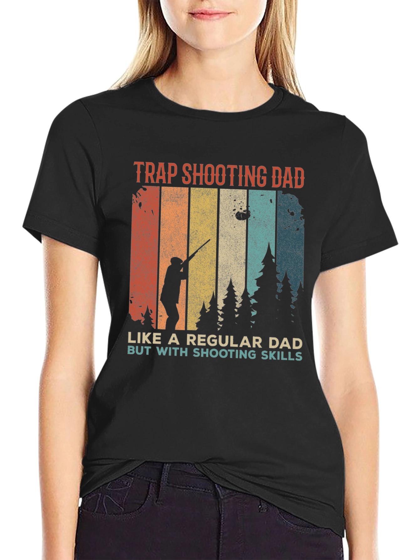 Trap Shooting Dad T-Shirt - Shooting Skills Tee