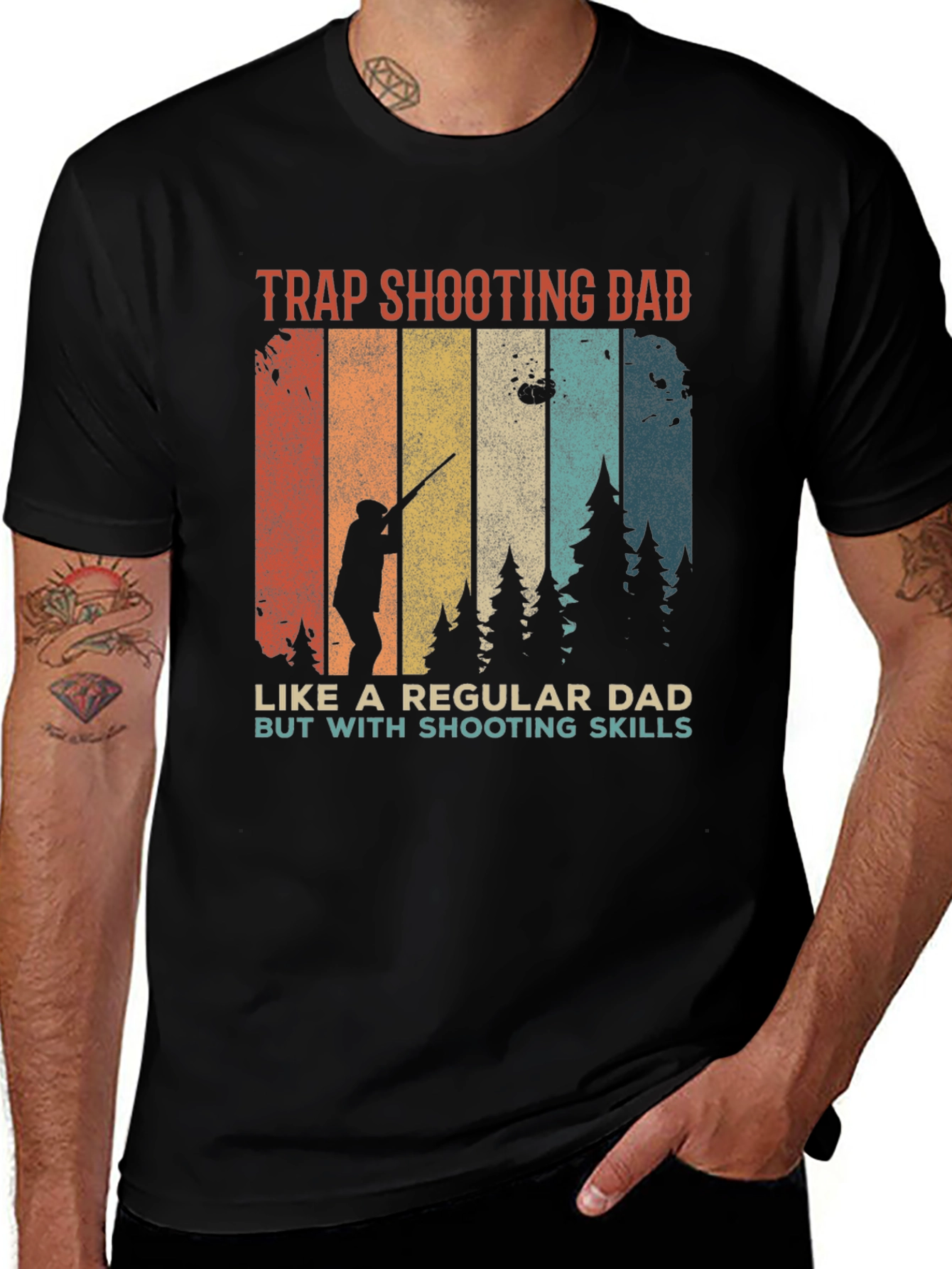 Trap Shooting Dad T-Shirt - Shooting Skills Tee