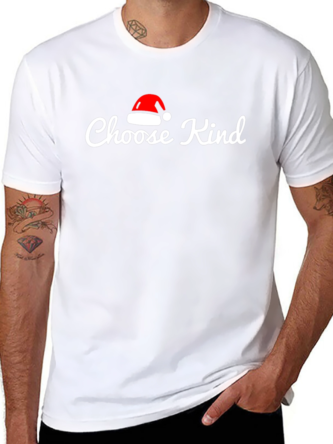 Choose Kind Santa Hat Tee