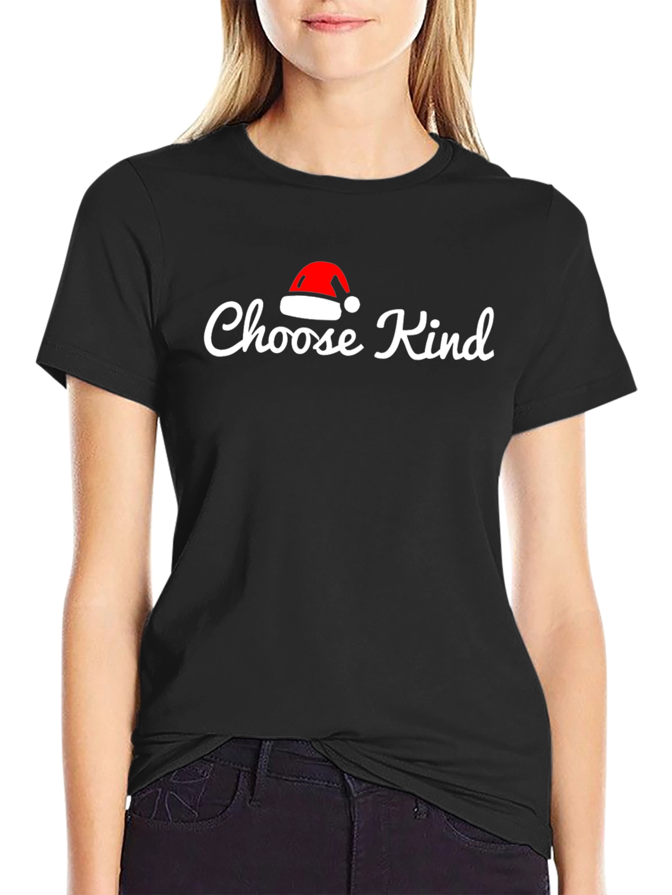 Choose Kind Santa Hat Tee
