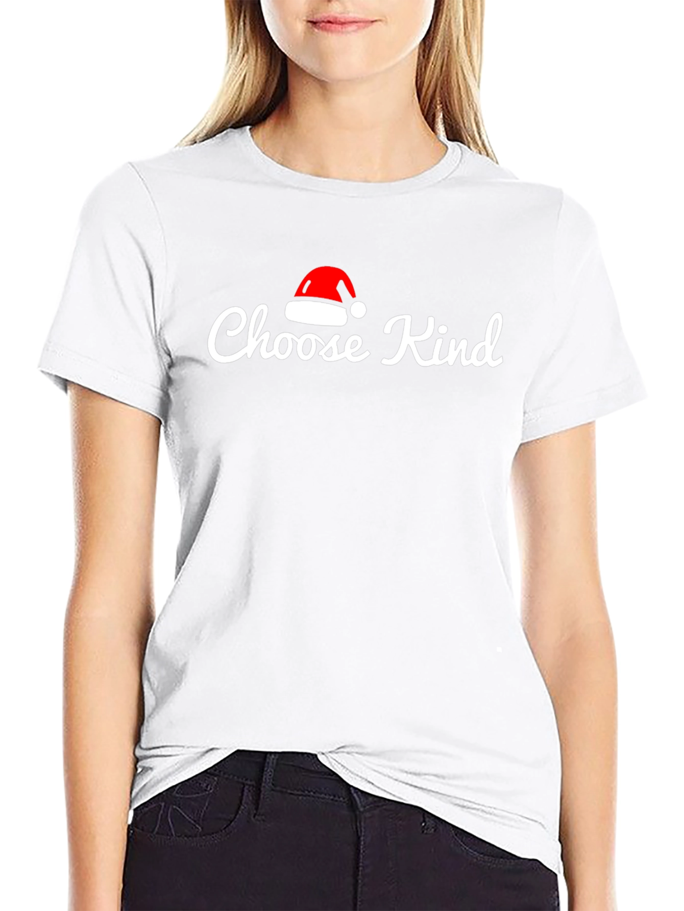 Choose Kind Santa Hat Tee
