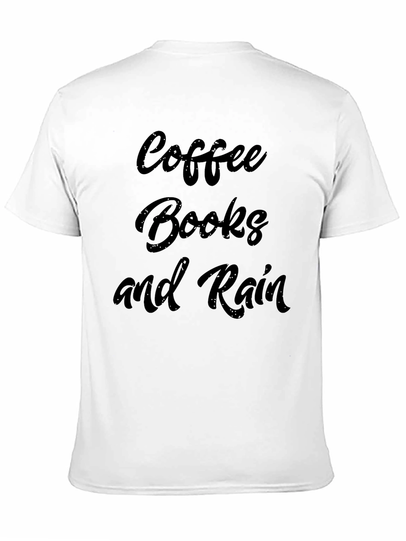 Coffee Books & Rain Graphic T-Shirt