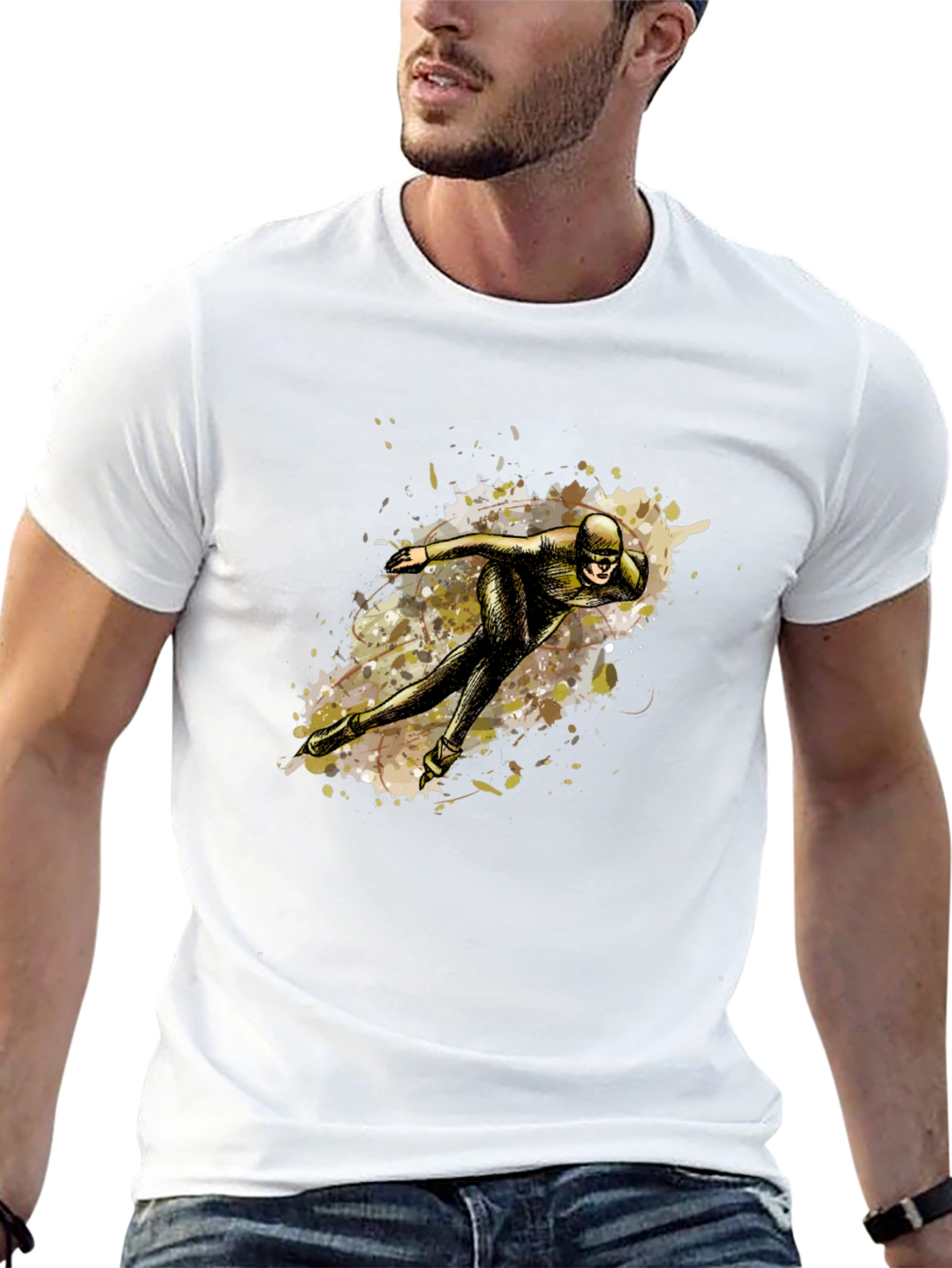 Speed Skater Graphic Tee - Black