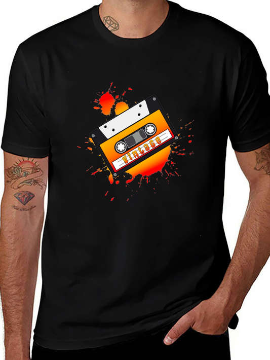 Vintage Cassette Tape Graphic T-Shirt