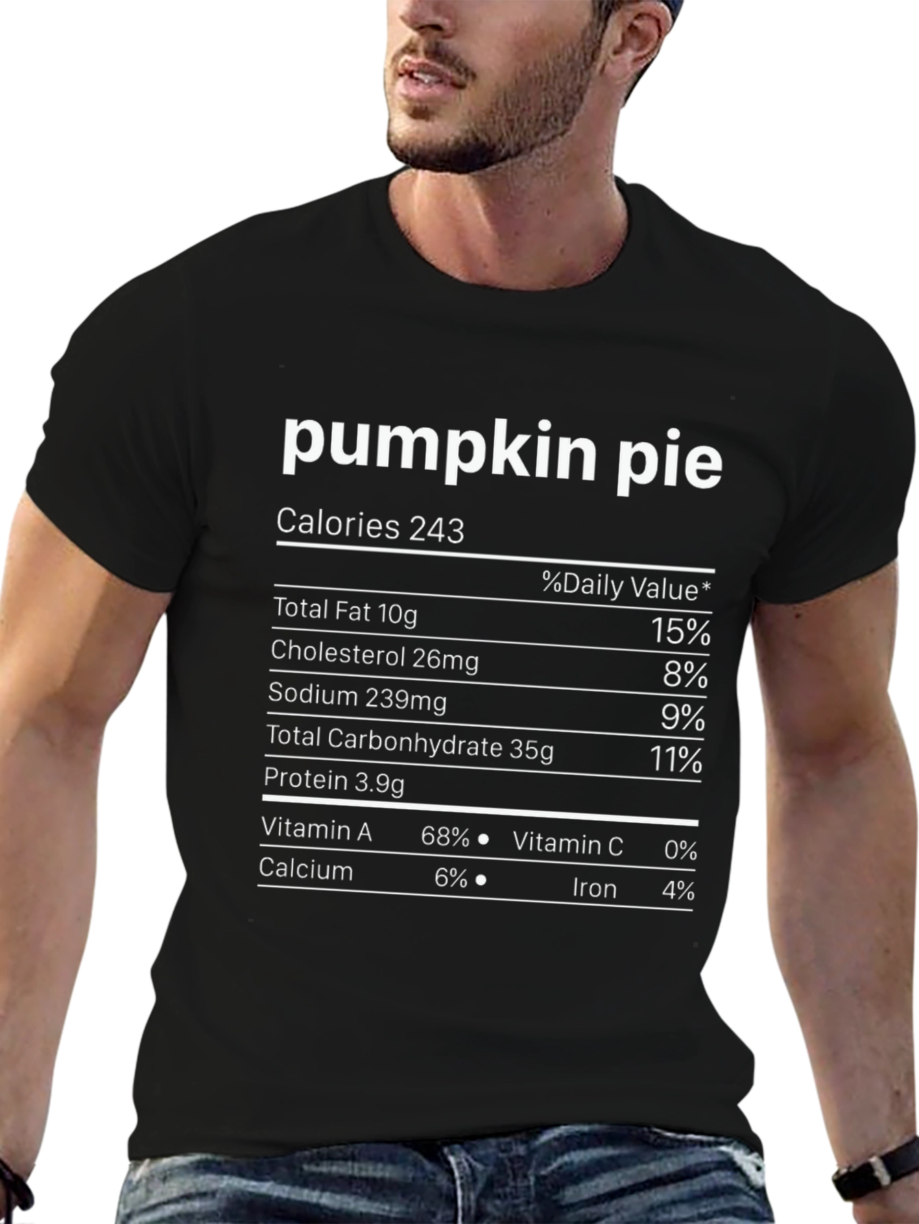 Pumpkin Pie Nutrition Facts T-Shirt