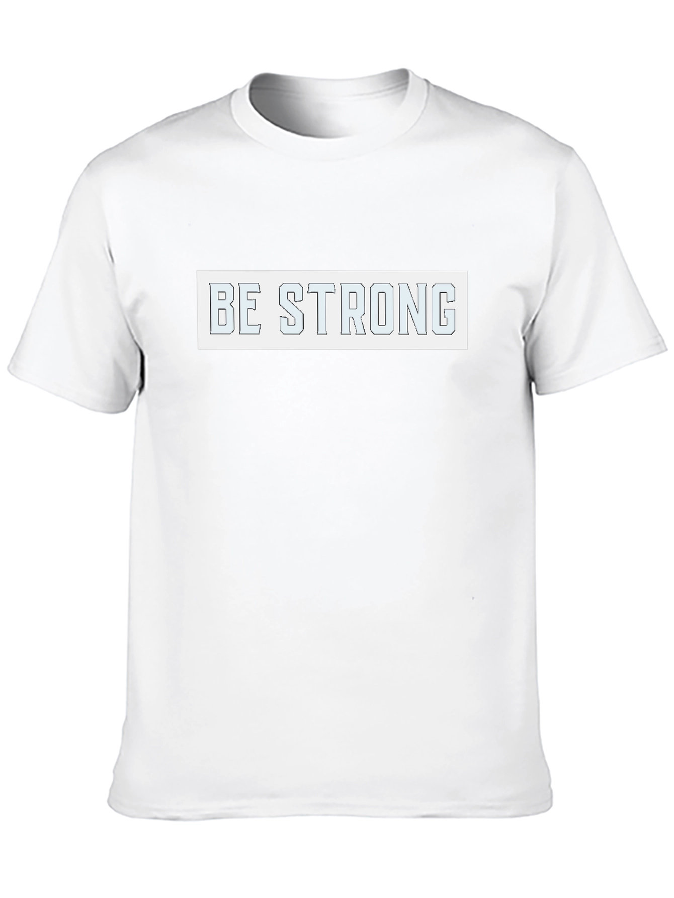 Be Strong Graphic Tee - Black Cotton Blend