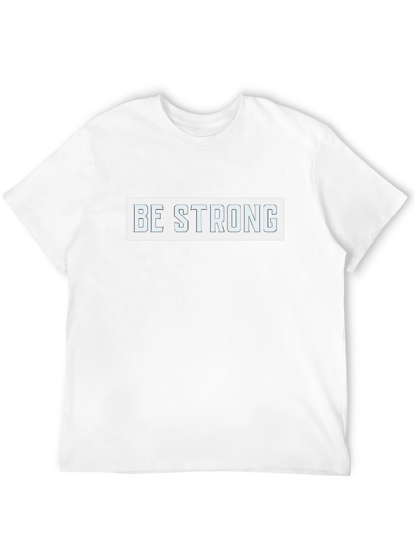 Be Strong Graphic Tee - Black Cotton Blend