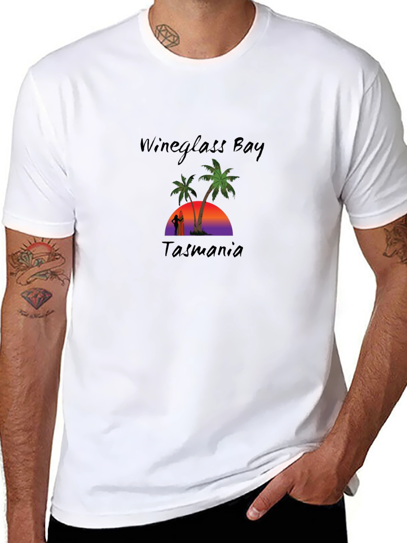 Wineglass Bay Tasmania Graphic T-Shirt
