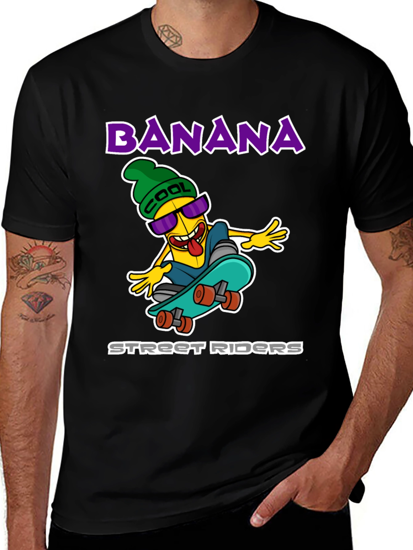 Cool Banana Street Riders Graphic T-Shirt