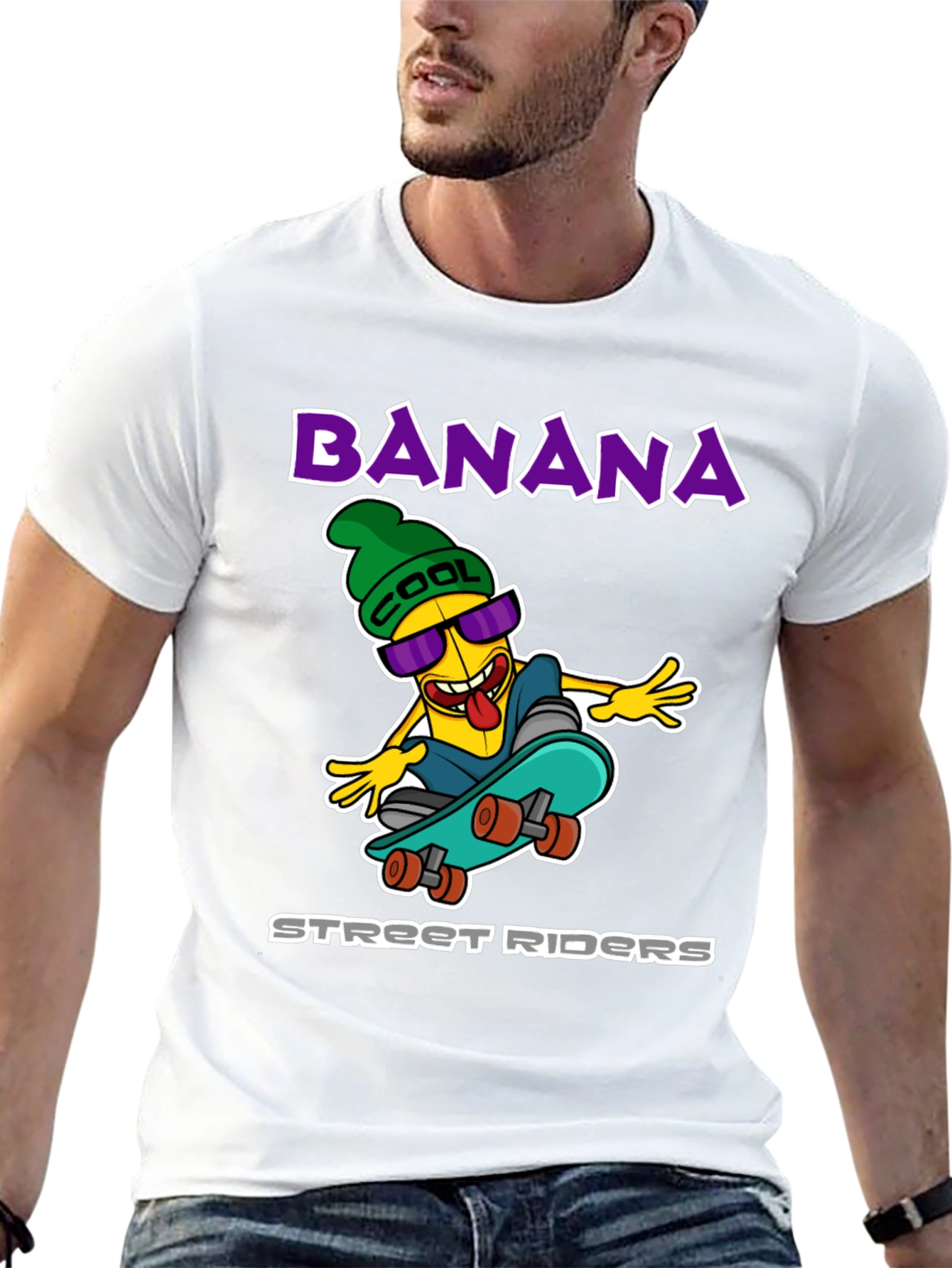 Cool Banana Street Riders Graphic T-Shirt