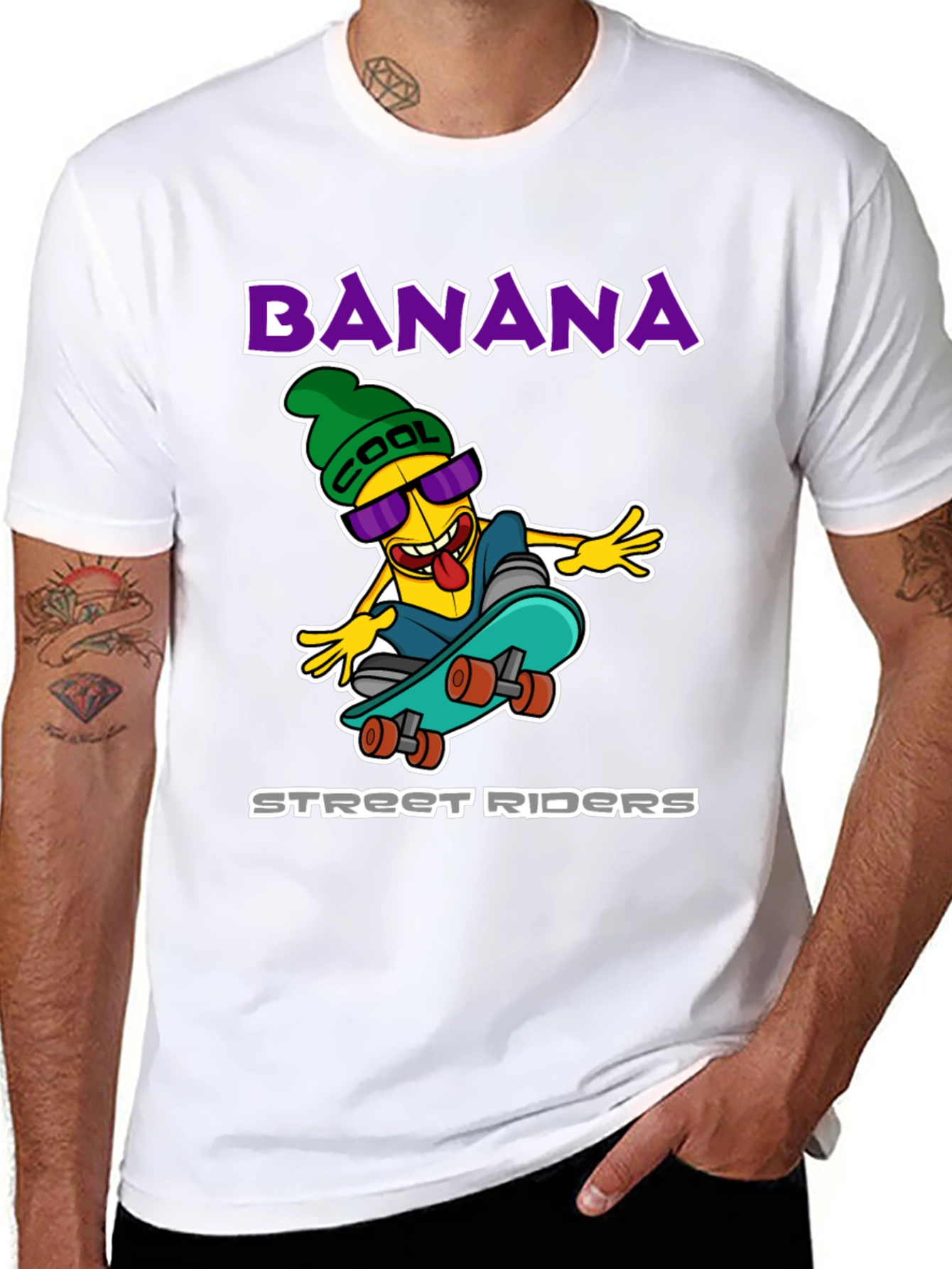 Cool Banana Street Riders Graphic T-Shirt