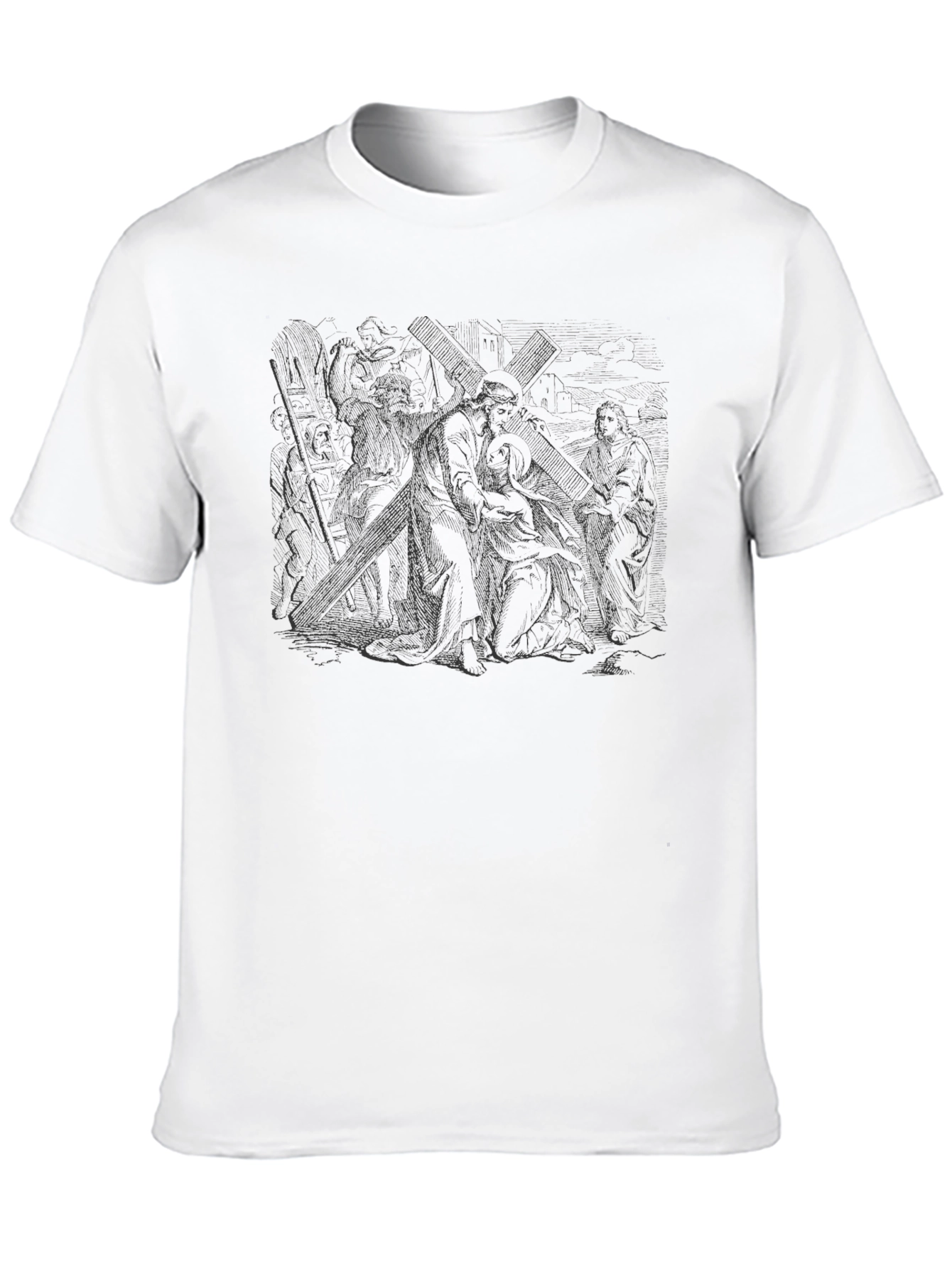 Crucifixion Graphic Black T-Shirt