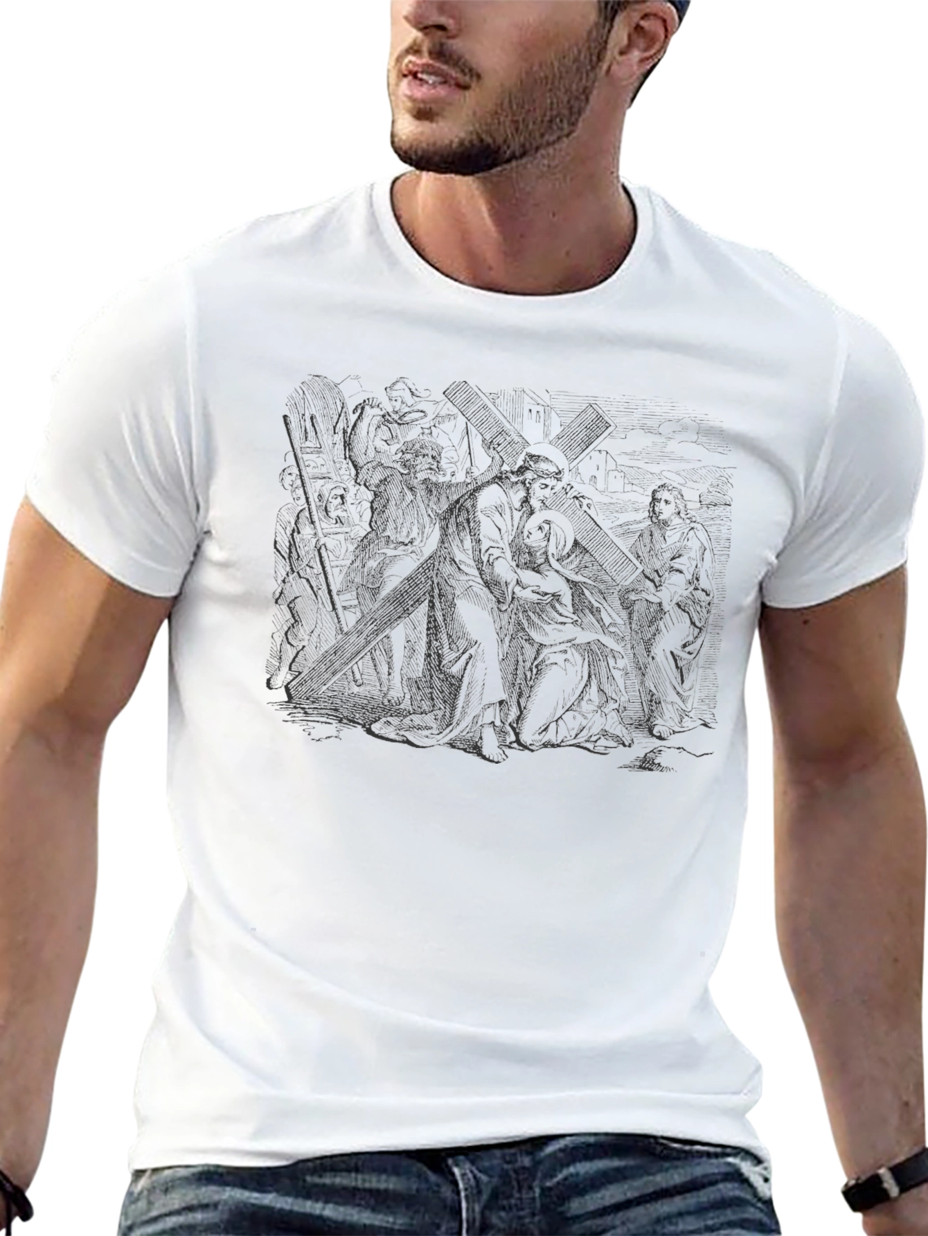 Crucifixion Graphic Black T-Shirt
