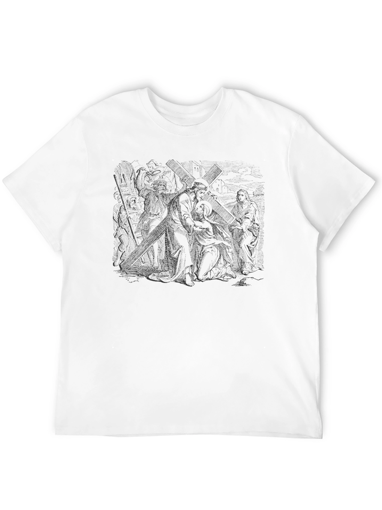 Crucifixion Graphic Black T-Shirt
