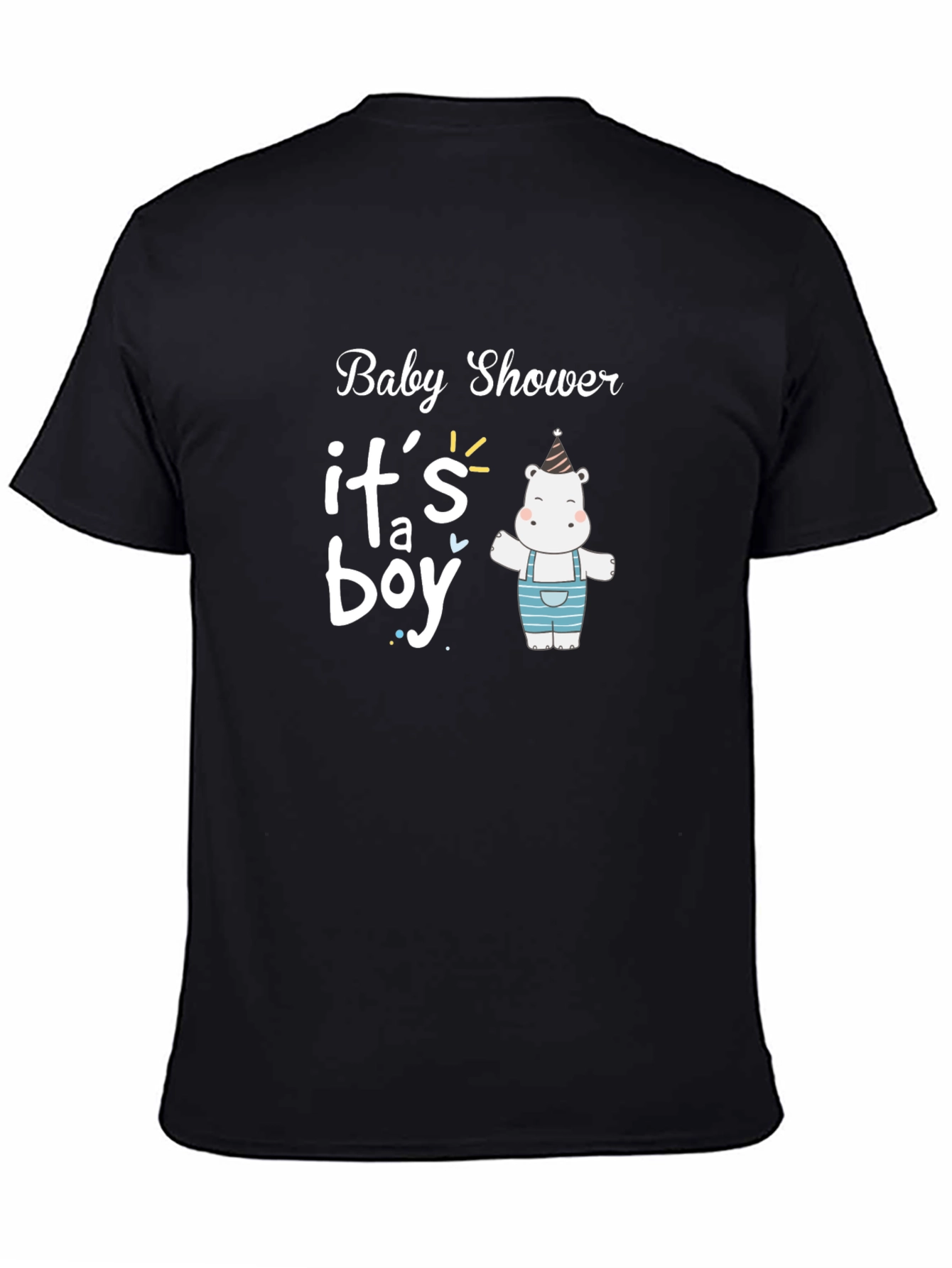 Baby Shower Its a Boy Hippo T-Shirt