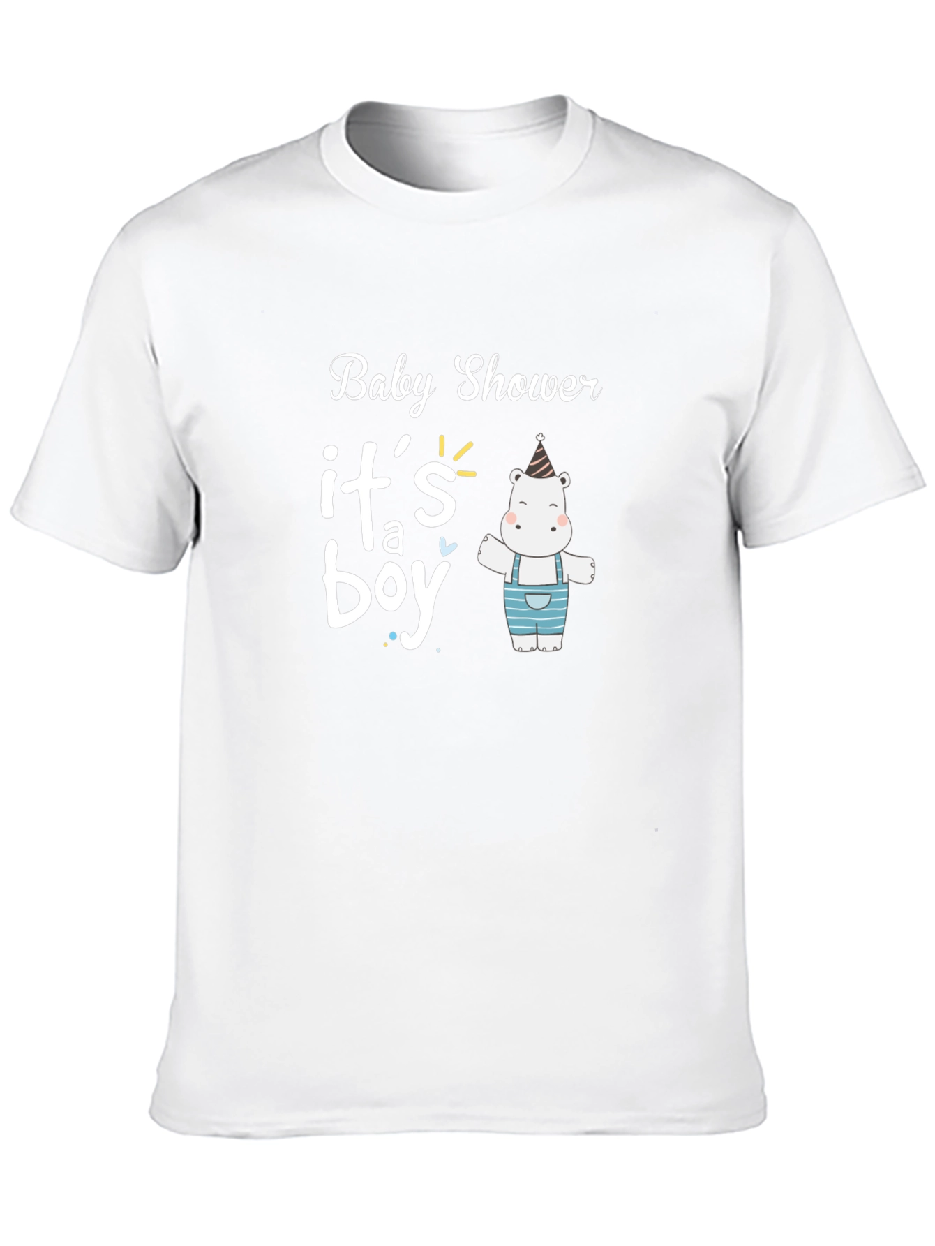 Baby Shower Its a Boy Hippo T-Shirt