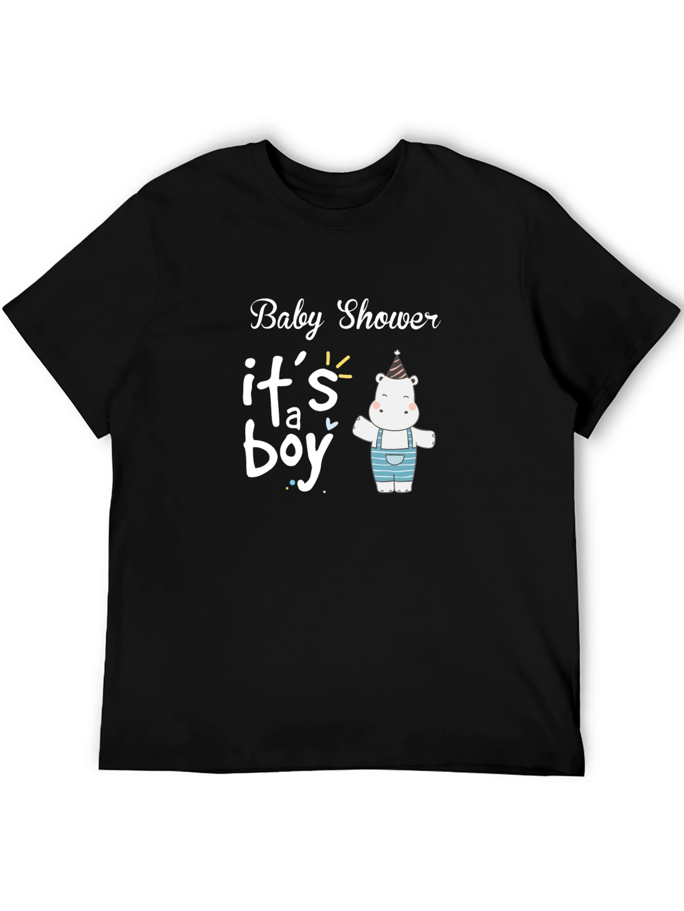 Baby Shower Its a Boy Hippo T-Shirt