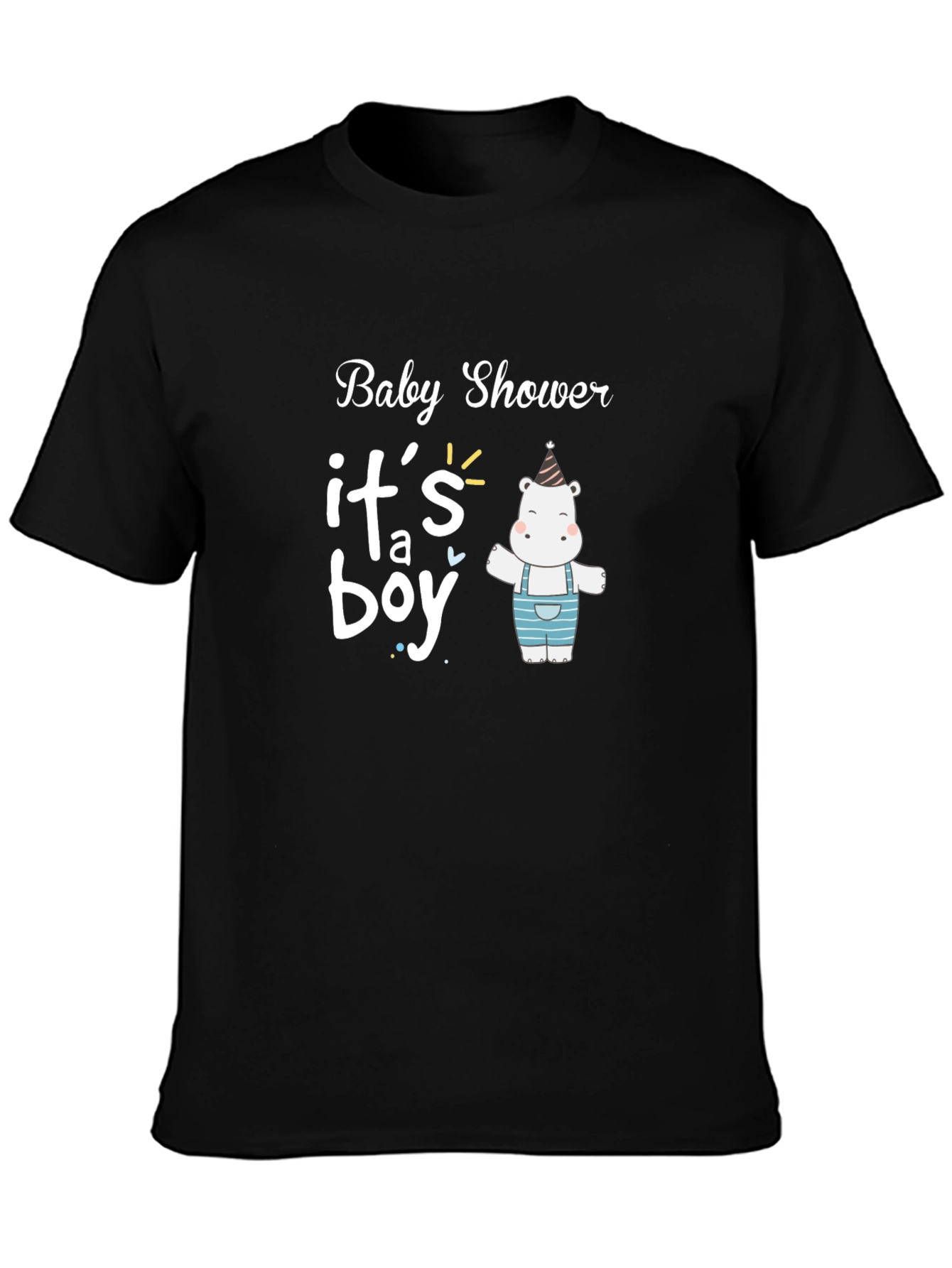 Baby Shower Its a Boy Hippo T-Shirt