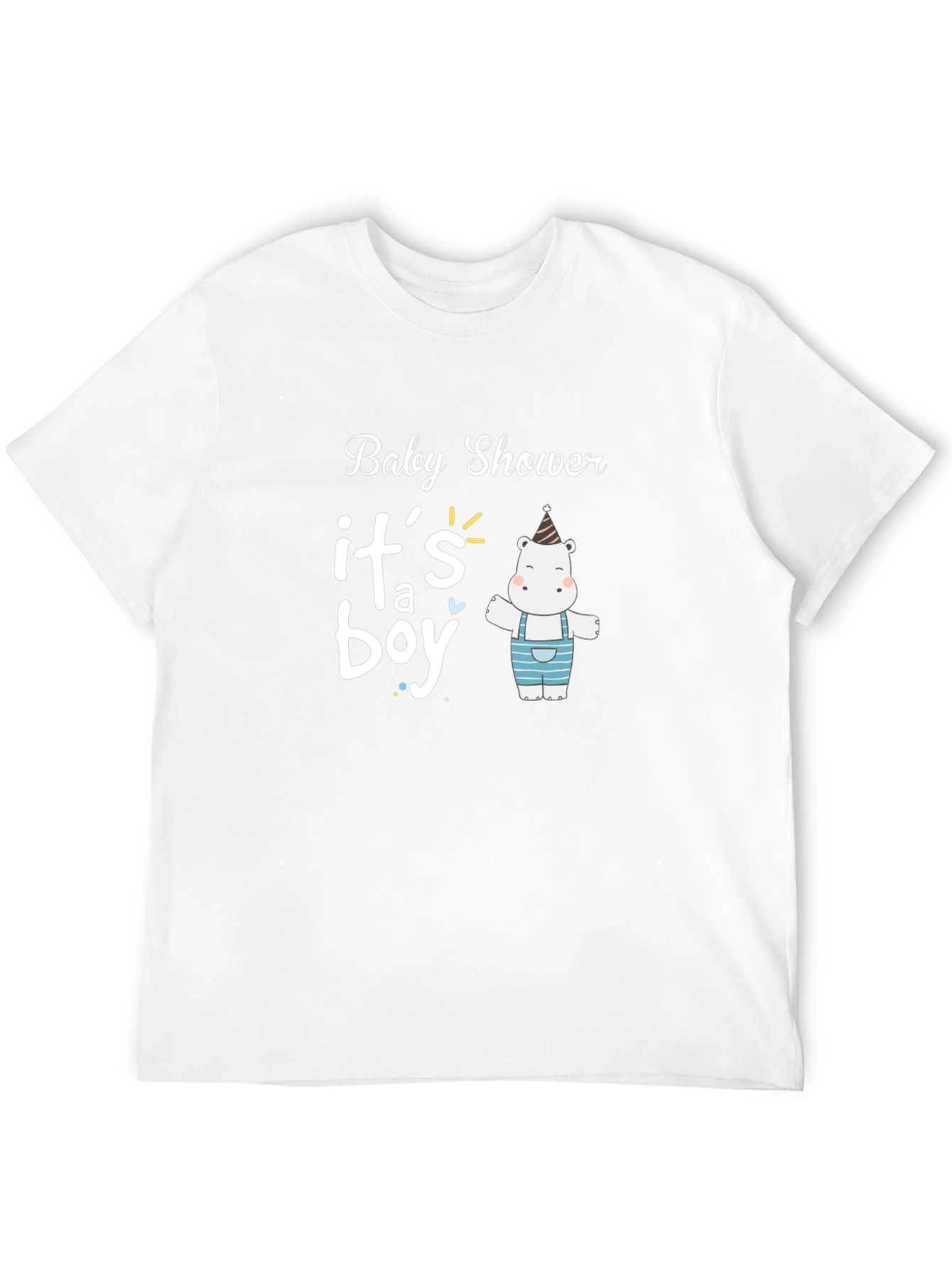 Baby Shower Its a Boy Hippo T-Shirt