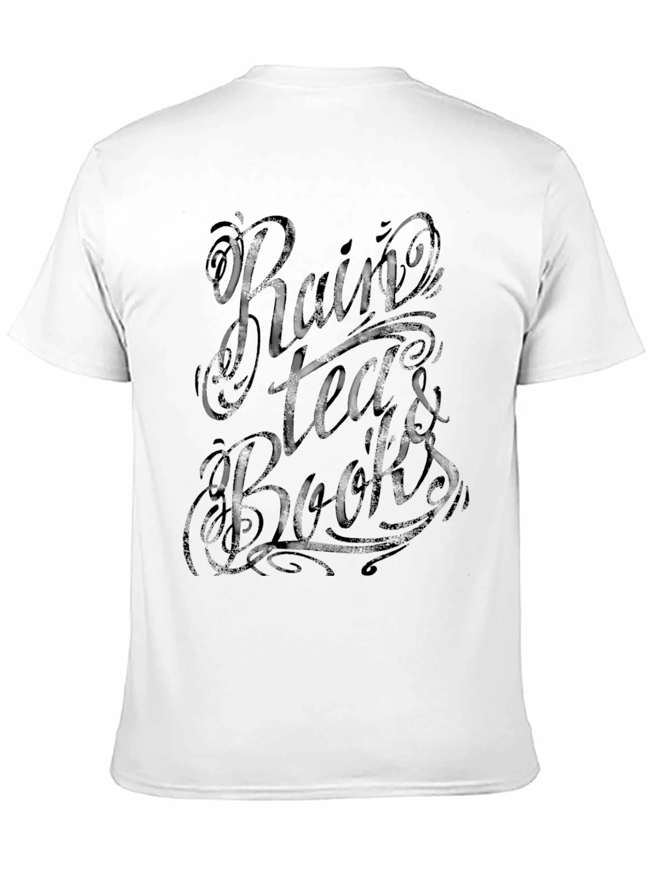 Rain Tea & Books Graphic T-Shirt
