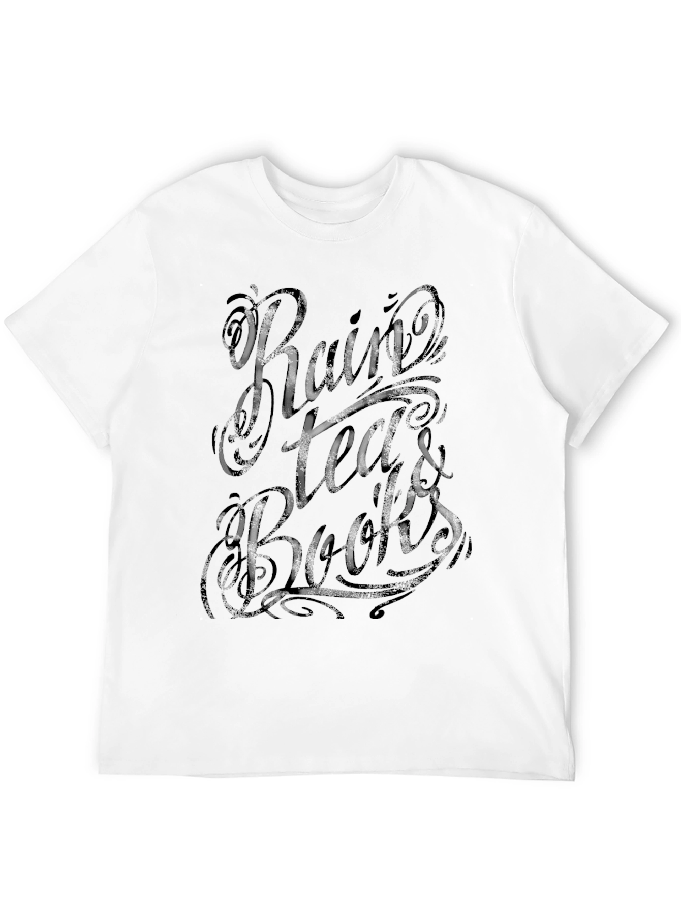 Rain Tea & Books Graphic T-Shirt
