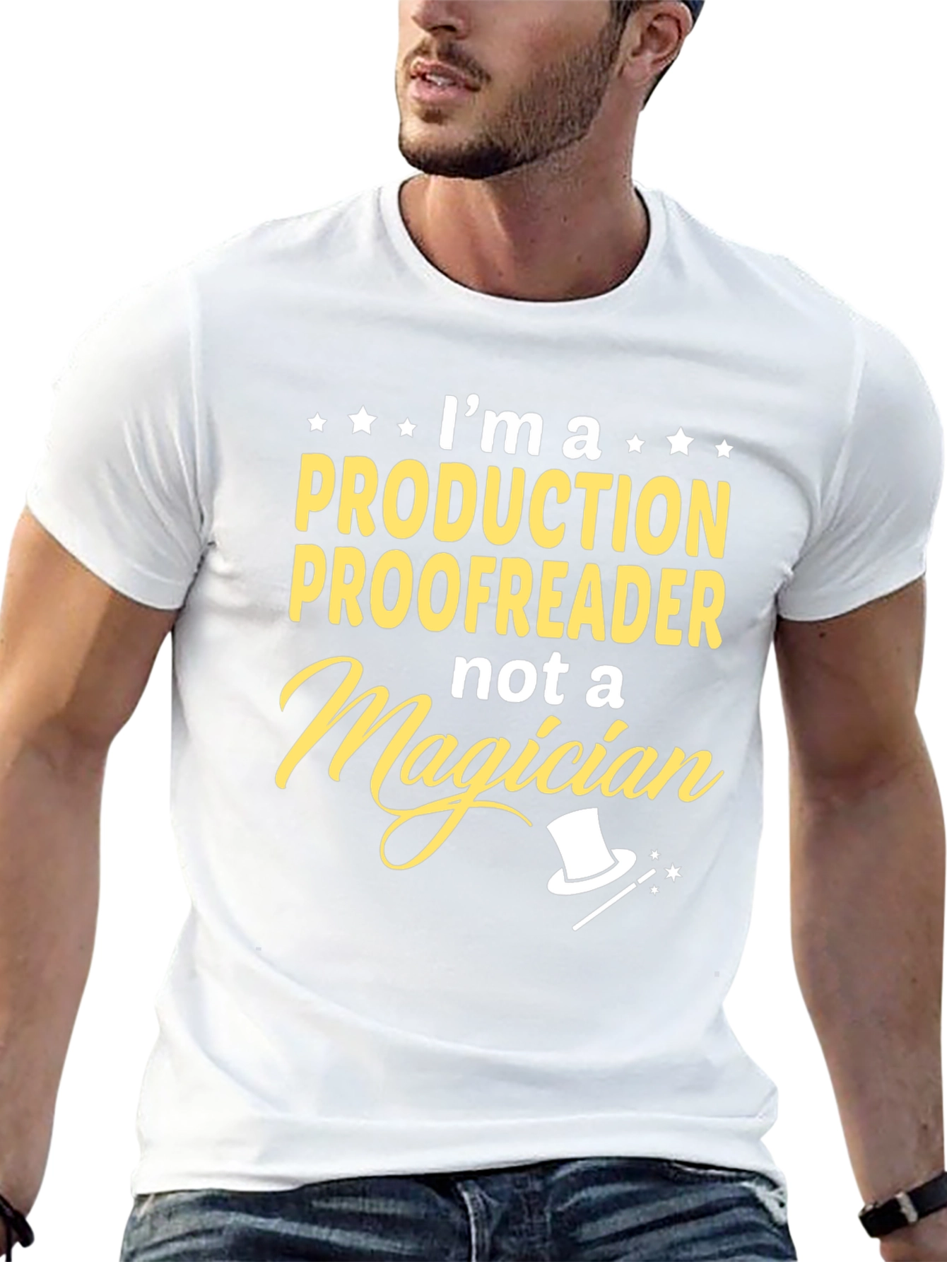 Production Proofreader Not Magician T-Shirt