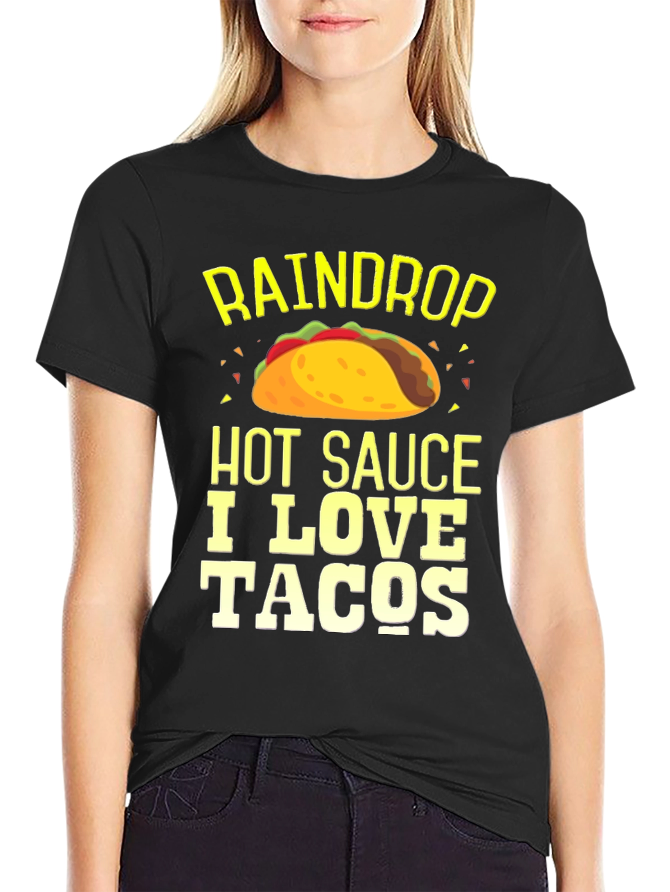 Raindrop Hot Sauce I Love Tacos T-Shirt
