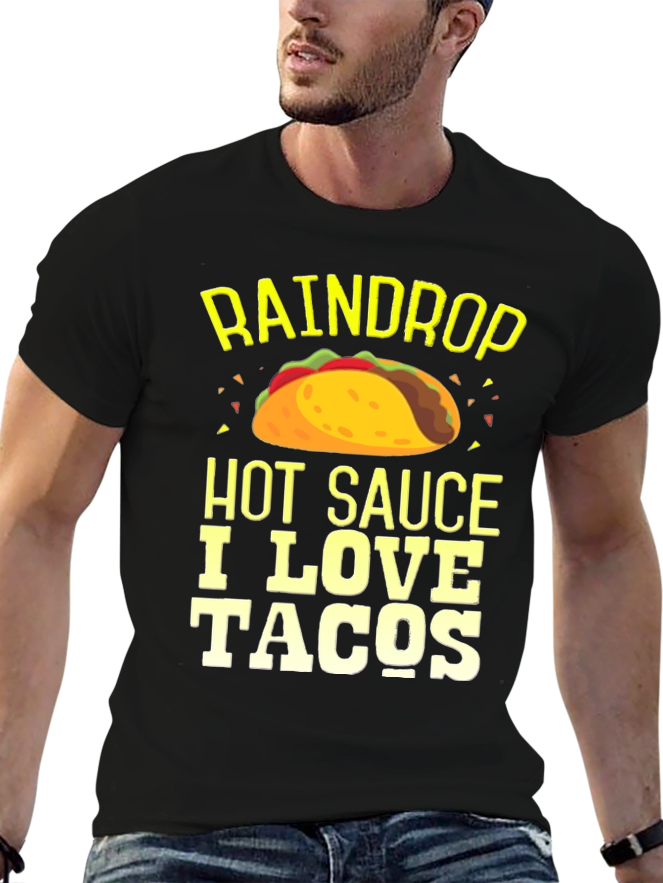 Raindrop Hot Sauce I Love Tacos T-Shirt