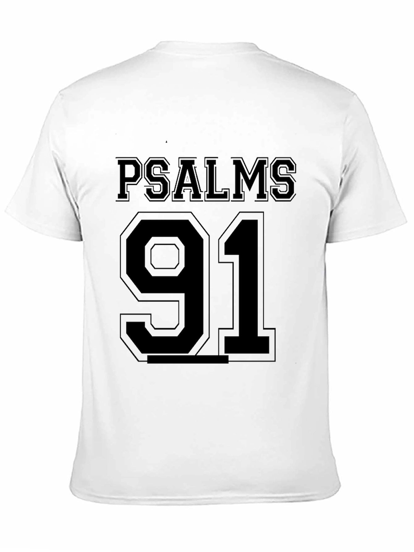 Psalms 91 Graphic T-Shirt - Black