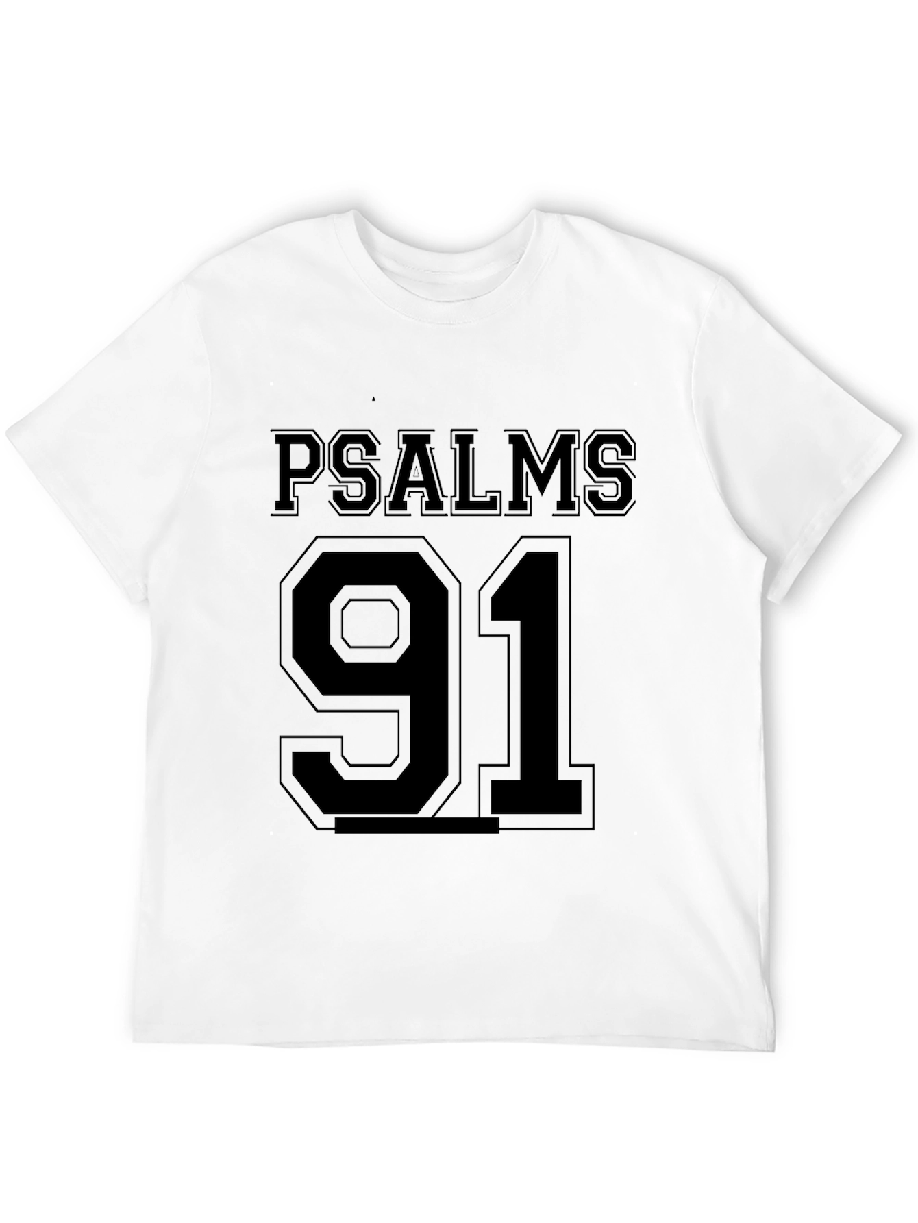 Psalms 91 Graphic T-Shirt - Black