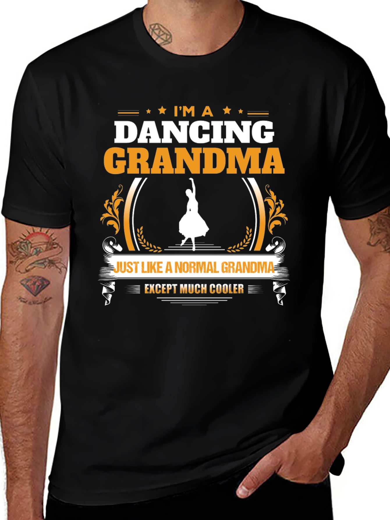 Dancing Grandma T-Shirt - Cool Grandparent Gift