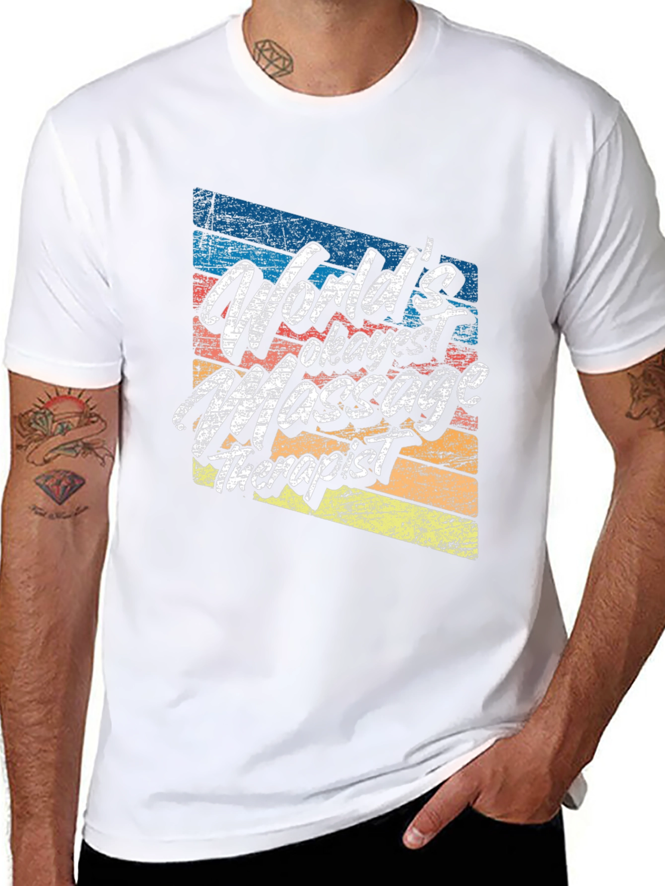 Massage Therapist Retro T-Shirt
