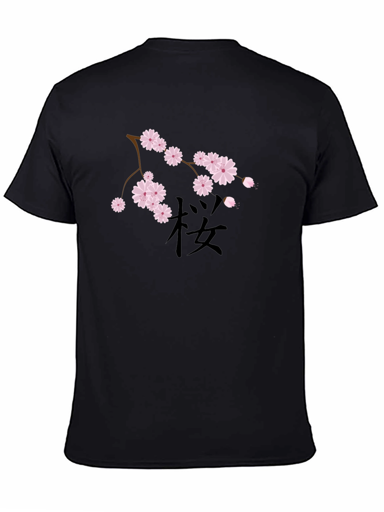 Black Cherry Blossom Graphic Tee