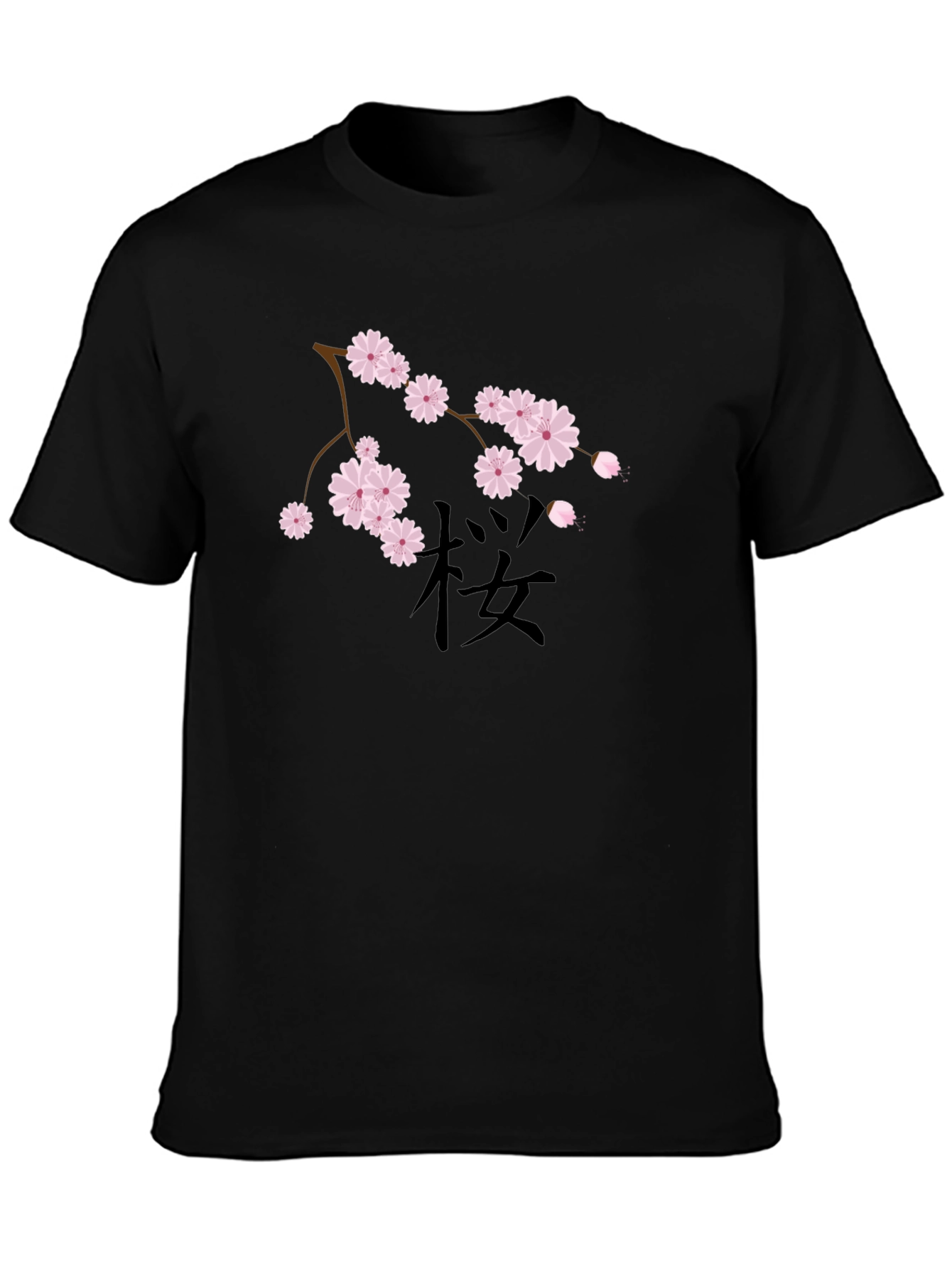 Black Cherry Blossom Graphic Tee