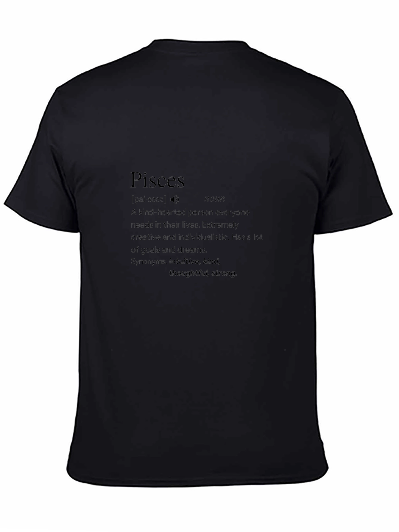 Pisces Definition Black T-Shirt