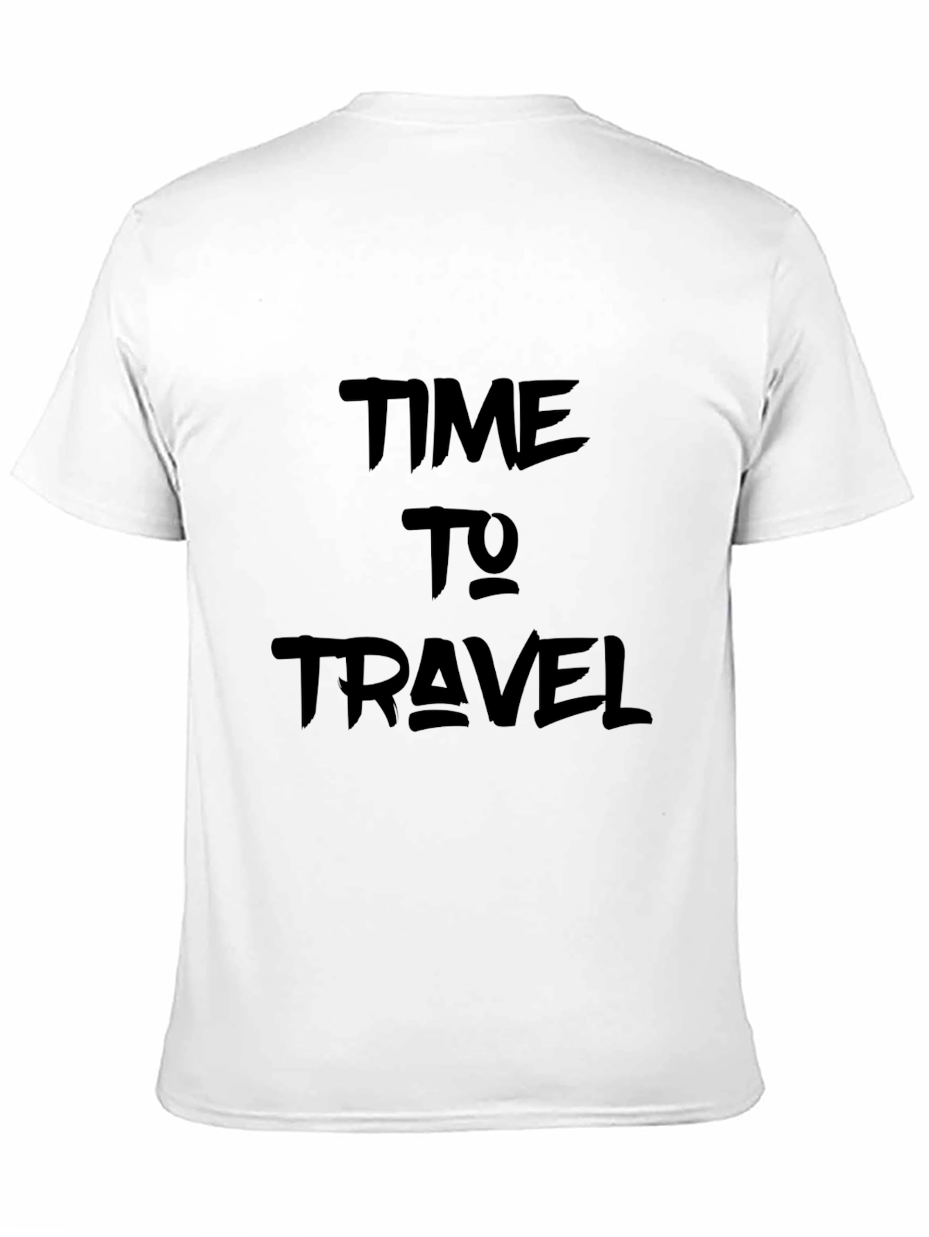 Time to Travel Black Graphic Tee