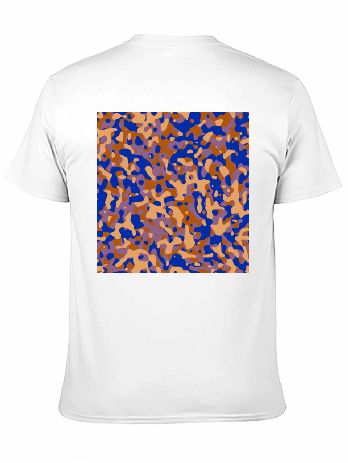 Abstract Camo Print Black T-Shirt