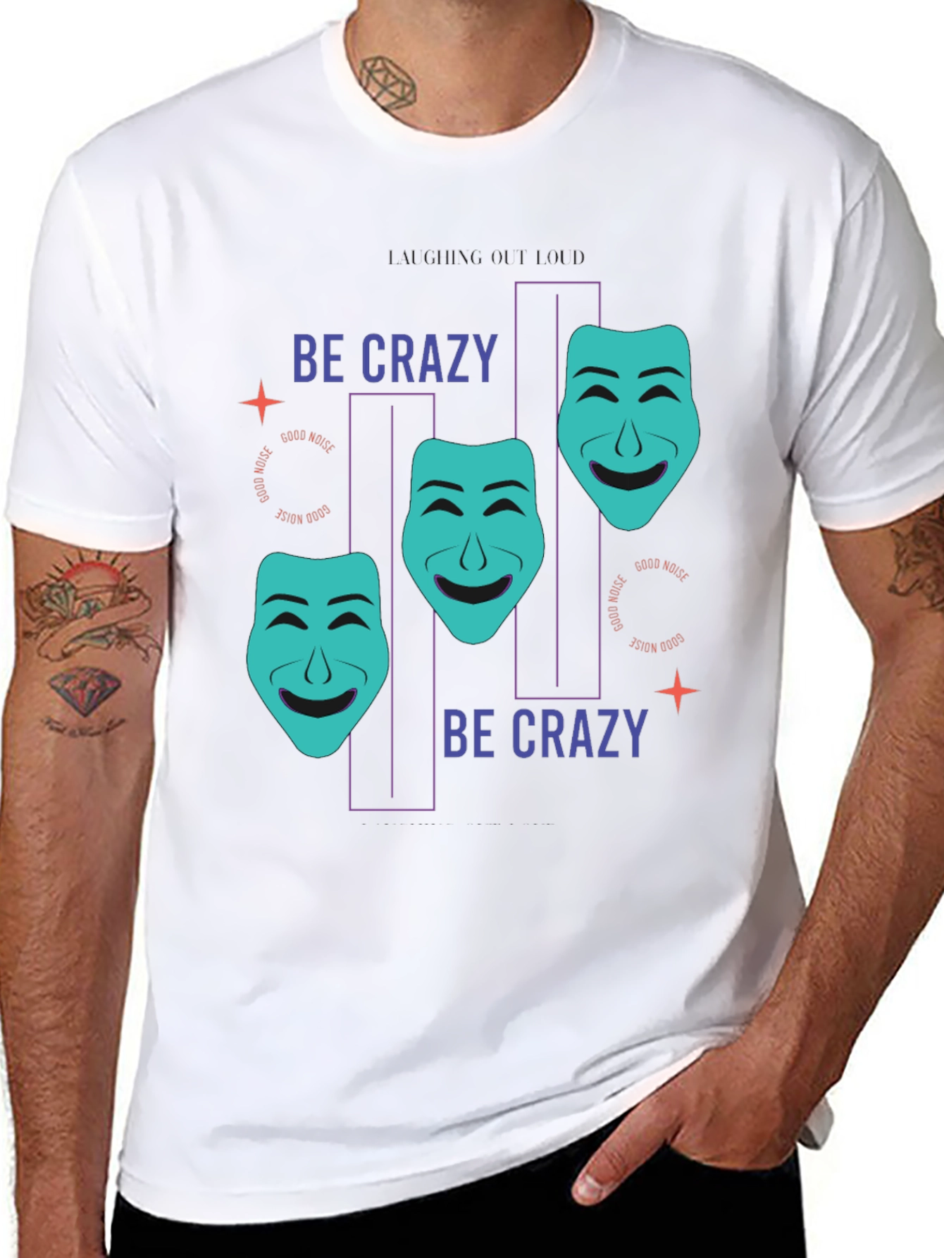 Be Crazy T-Shirt - Drama Masks Design