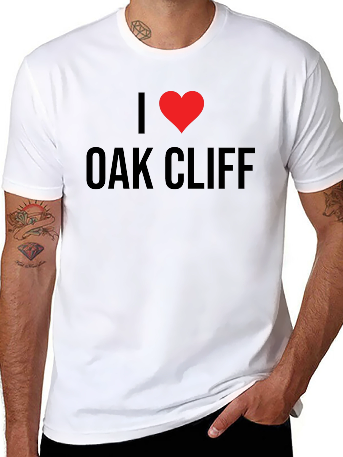 I Heart Oak Cliff Black T-Shirt