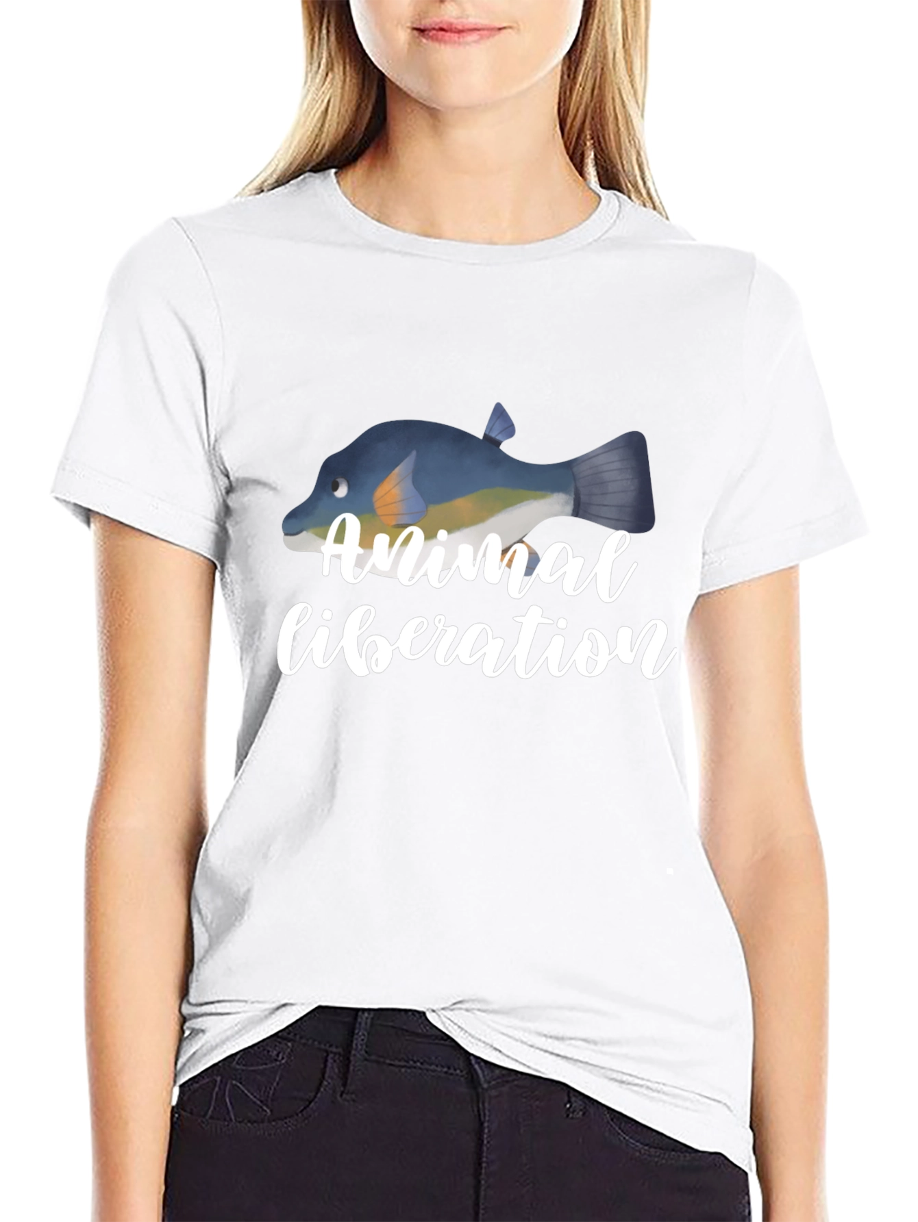 Animal Liberation Fish T-Shirt