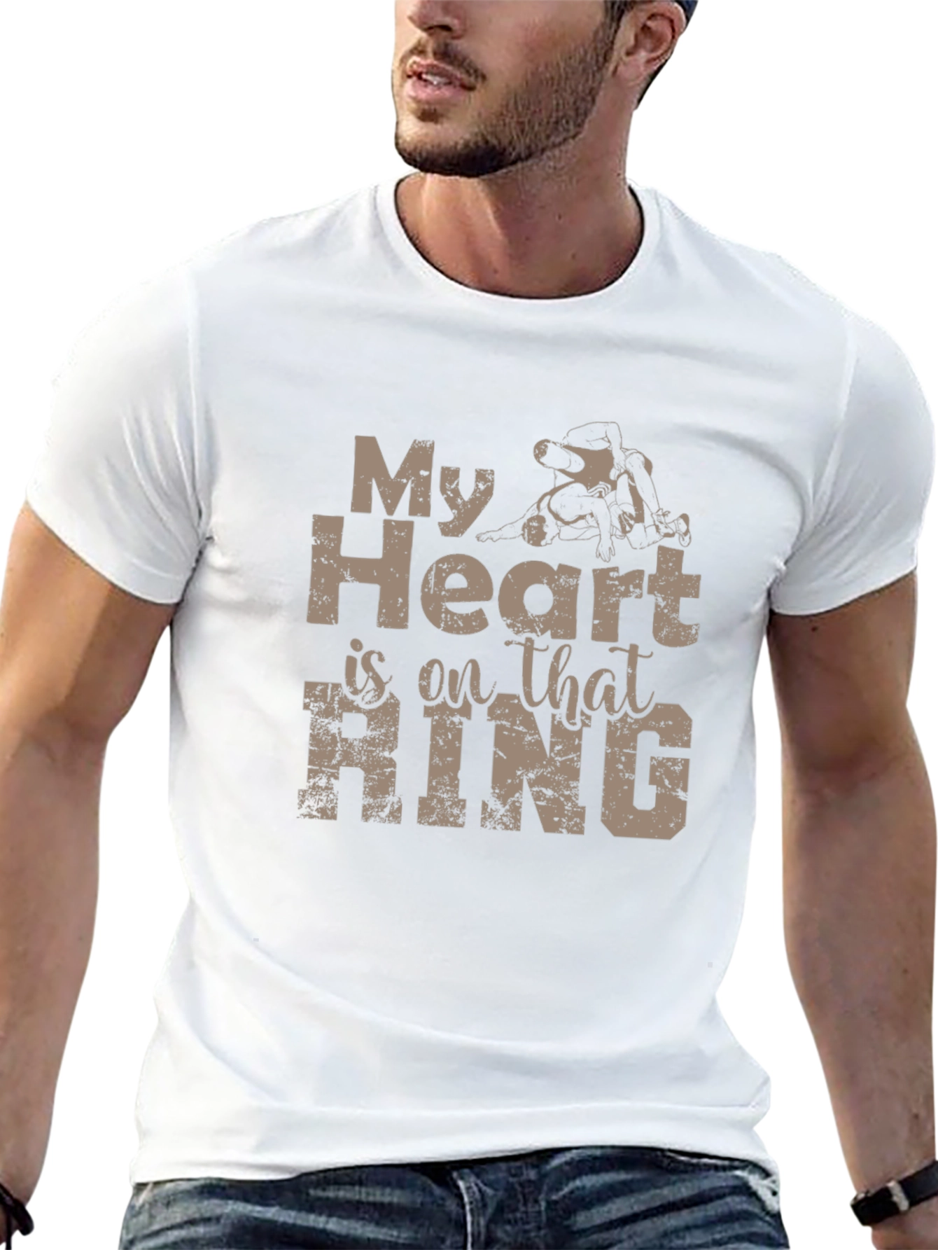 Wrestling Heart T-Shirt - Ring Sport Tee