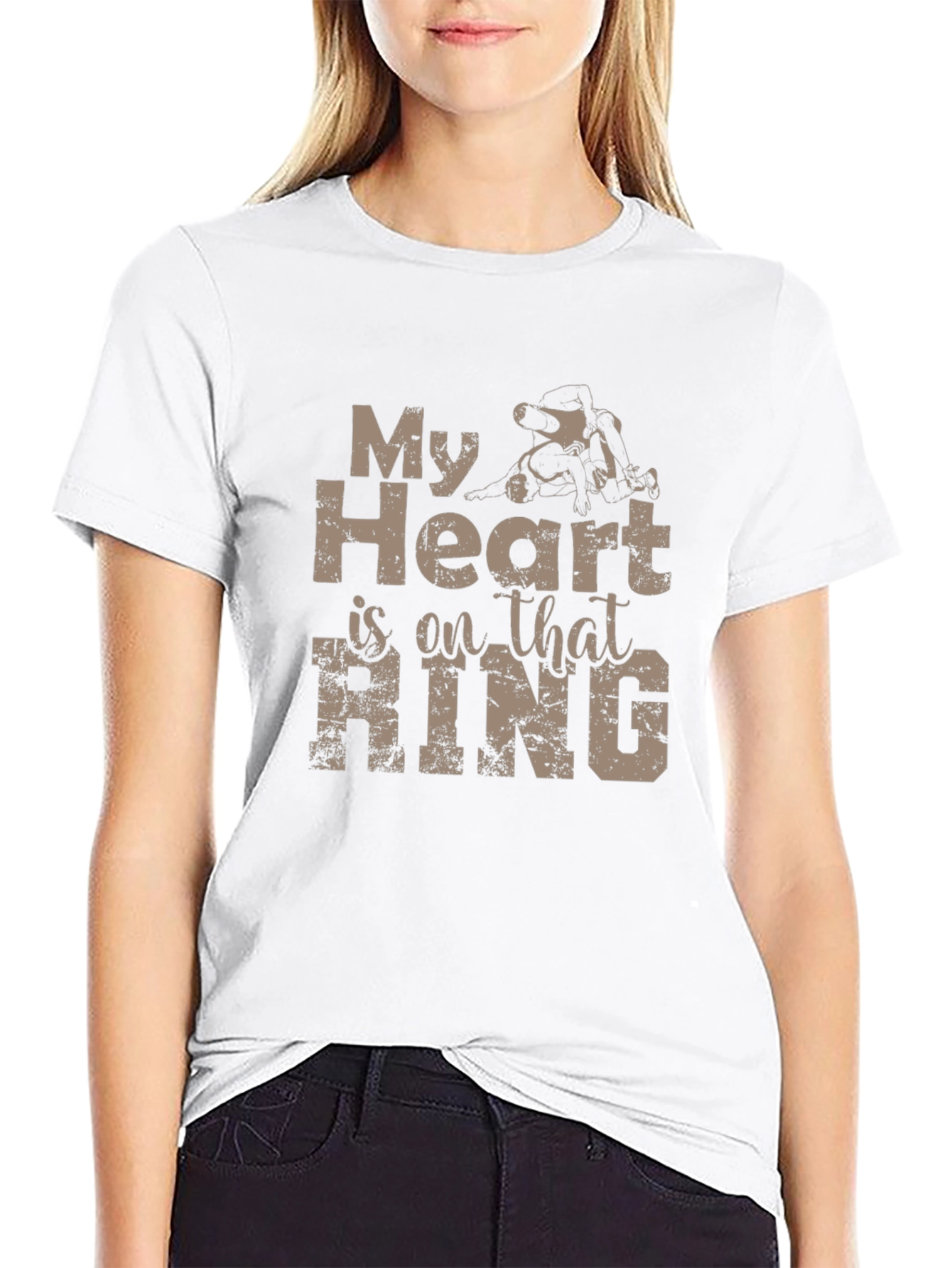 Wrestling Heart T-Shirt - Ring Sport Tee