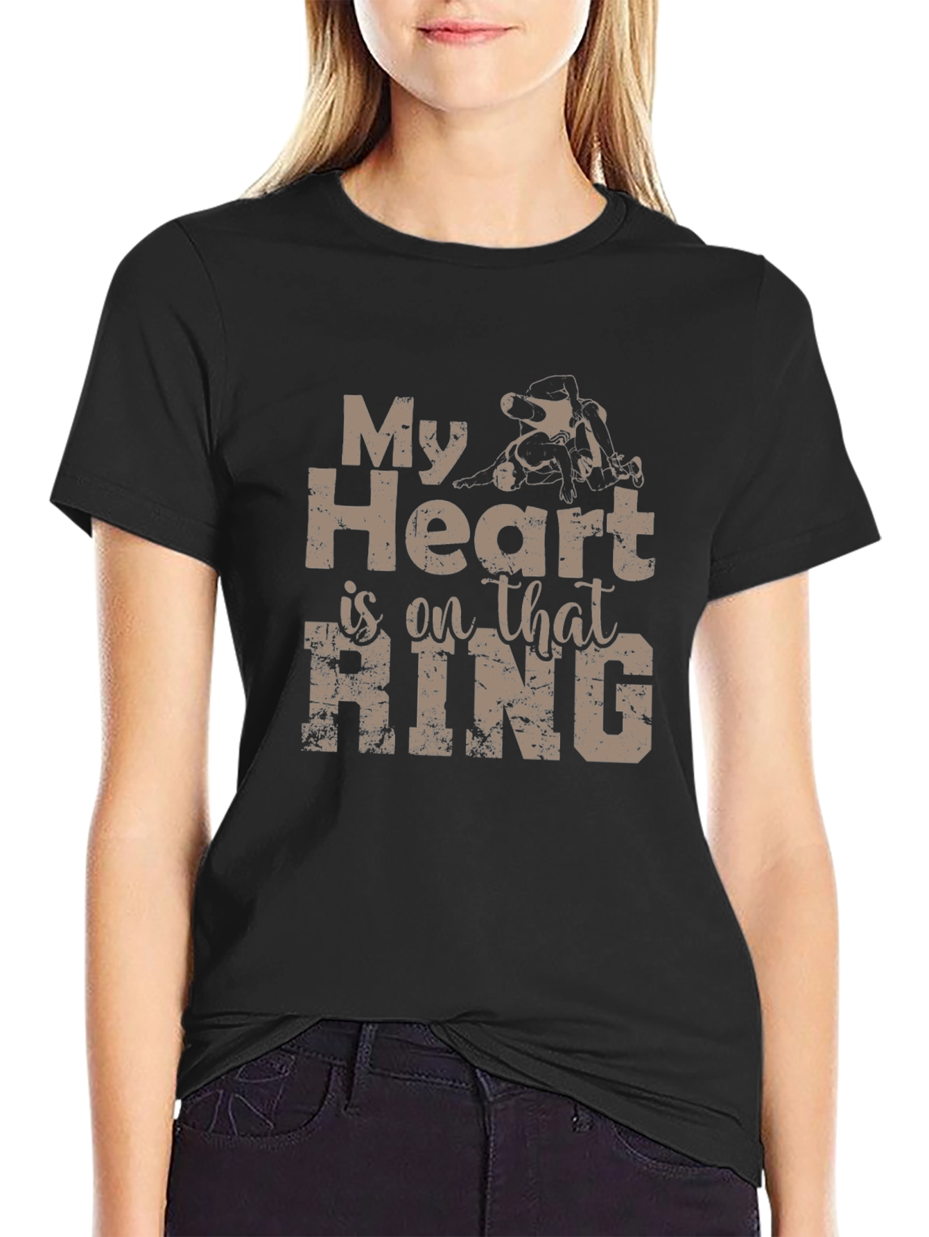 Wrestling Heart T-Shirt - Ring Sport Tee